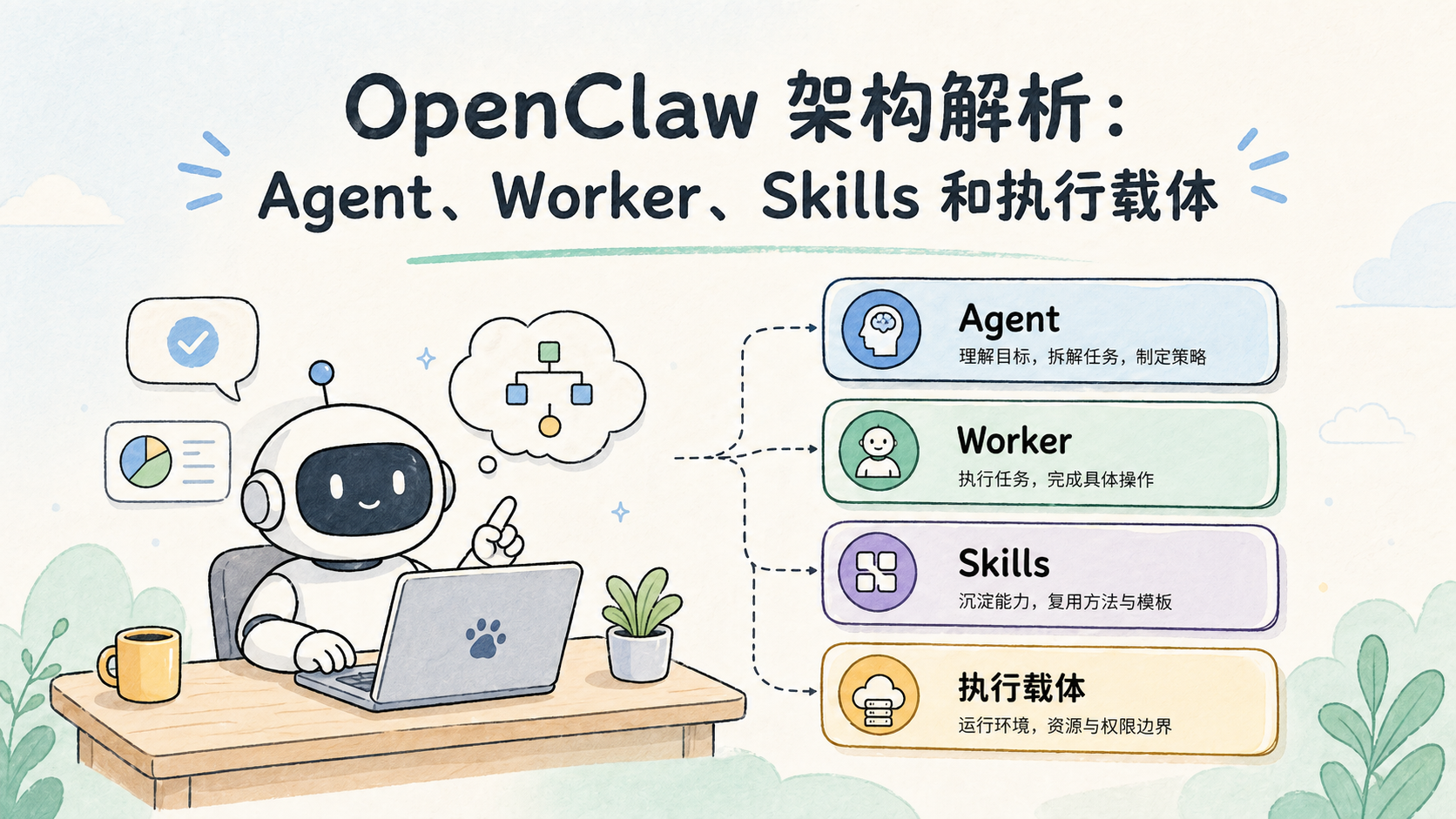 Cover illustration for OpenClaw 架构
