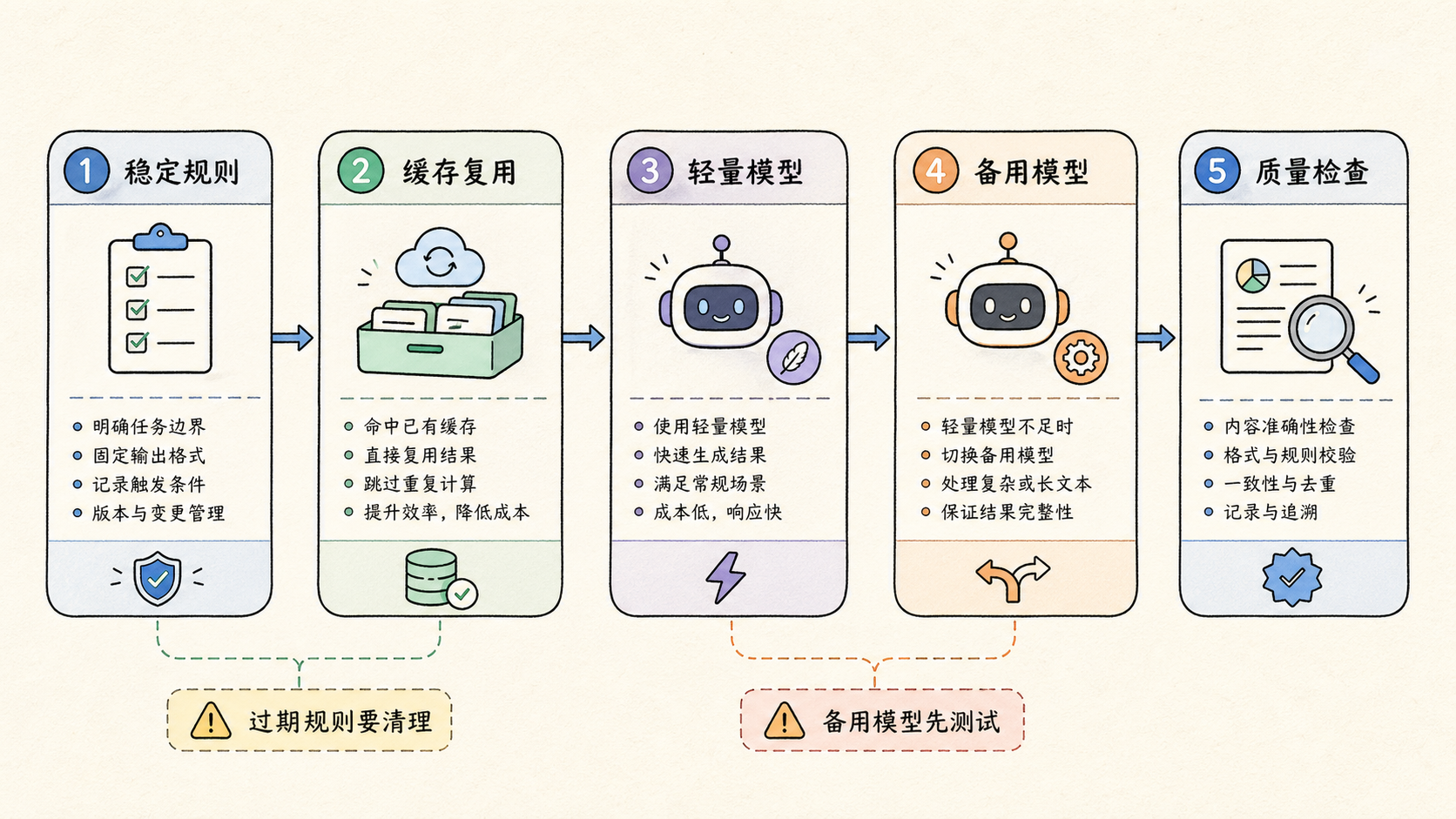 Part 2 explanatory illustration showing 开始前先确认是否适合做 OpenClaw 成本优化
