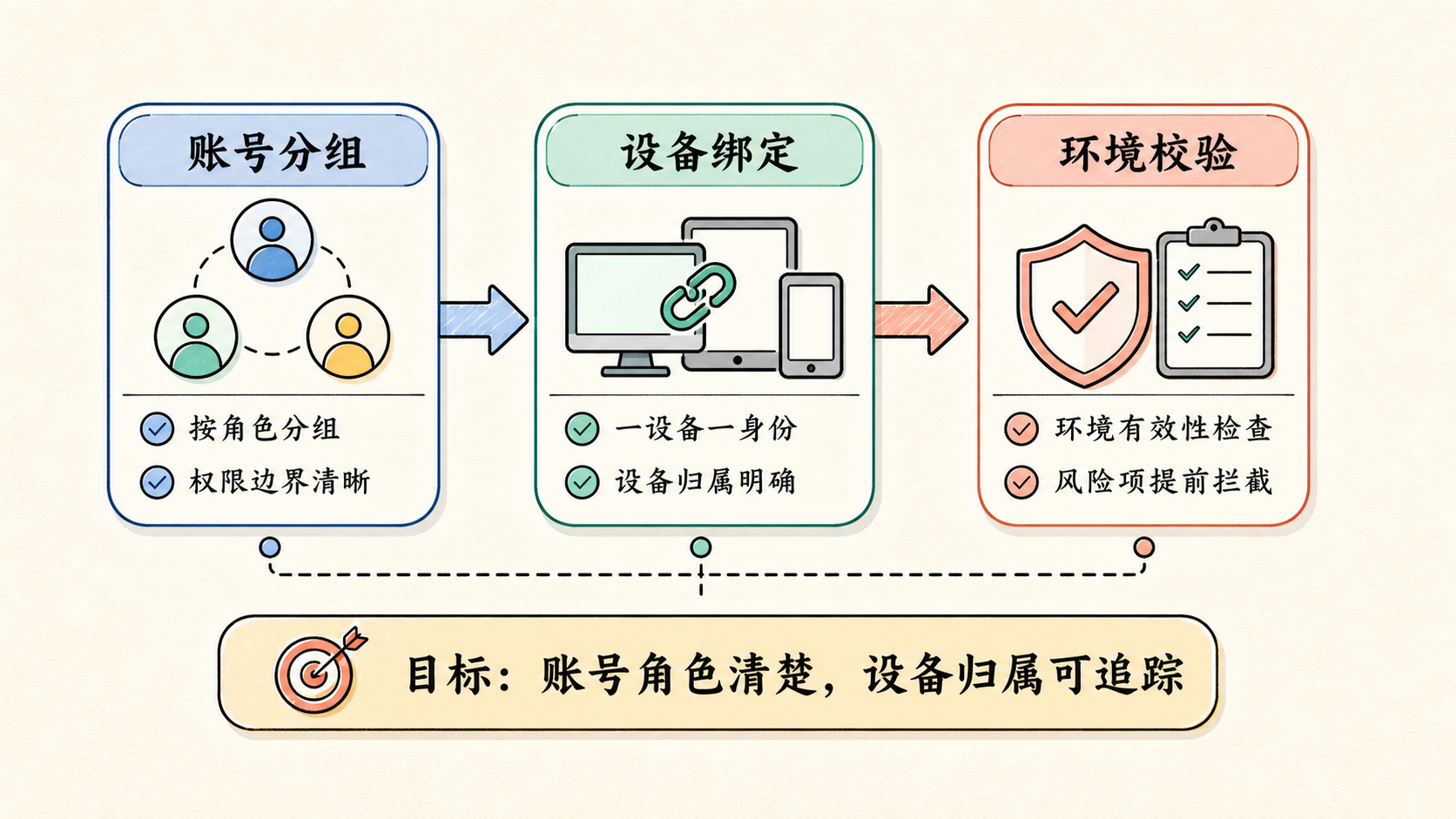 Part 1 explanatory illustration showing 先用一句话讲清楚 OpenClaw 系统架构：为什么需要浏览器、云手机和账号环境