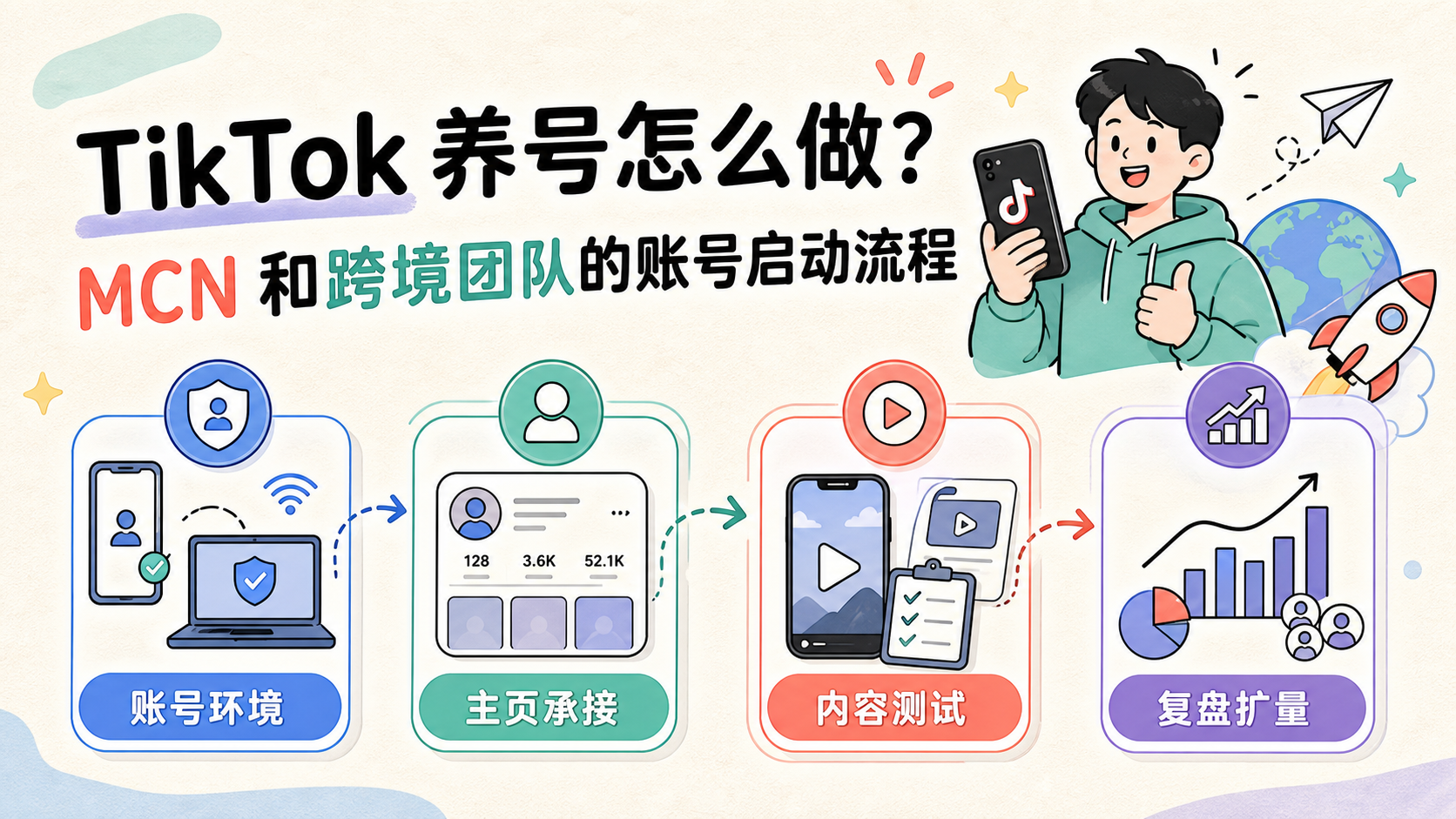 Cover illustration for TikTok 养号