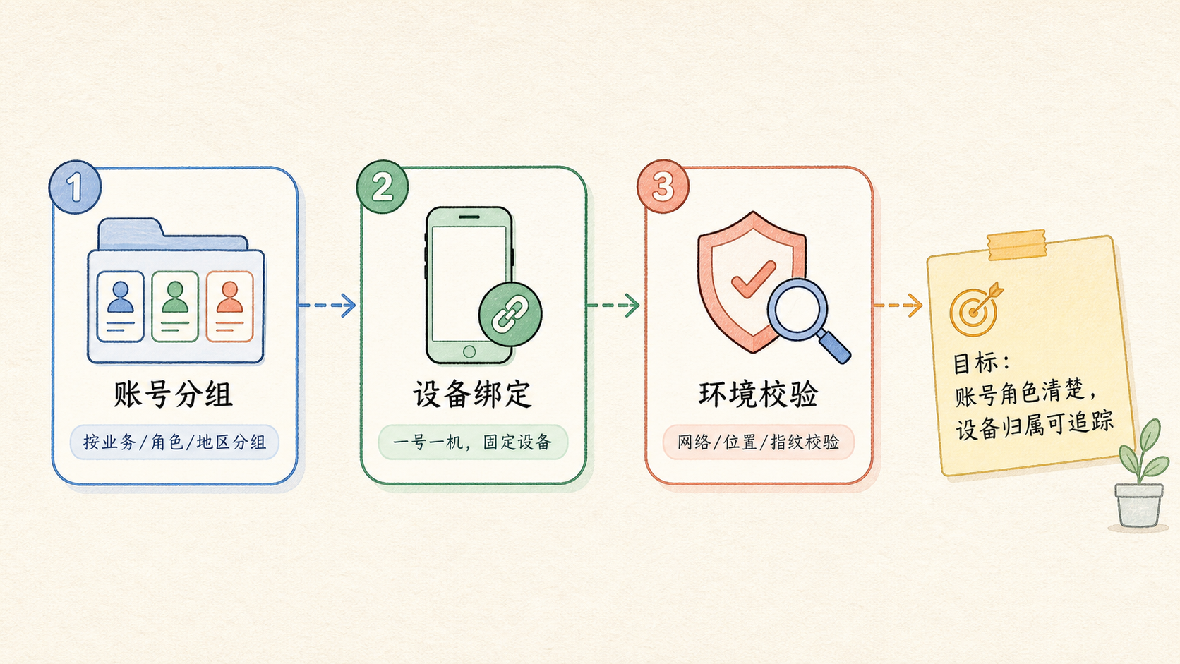 Part 1 explanatory illustration showing TikTok 矩阵运营先遇到的不是流量问题，而是执行环境问题