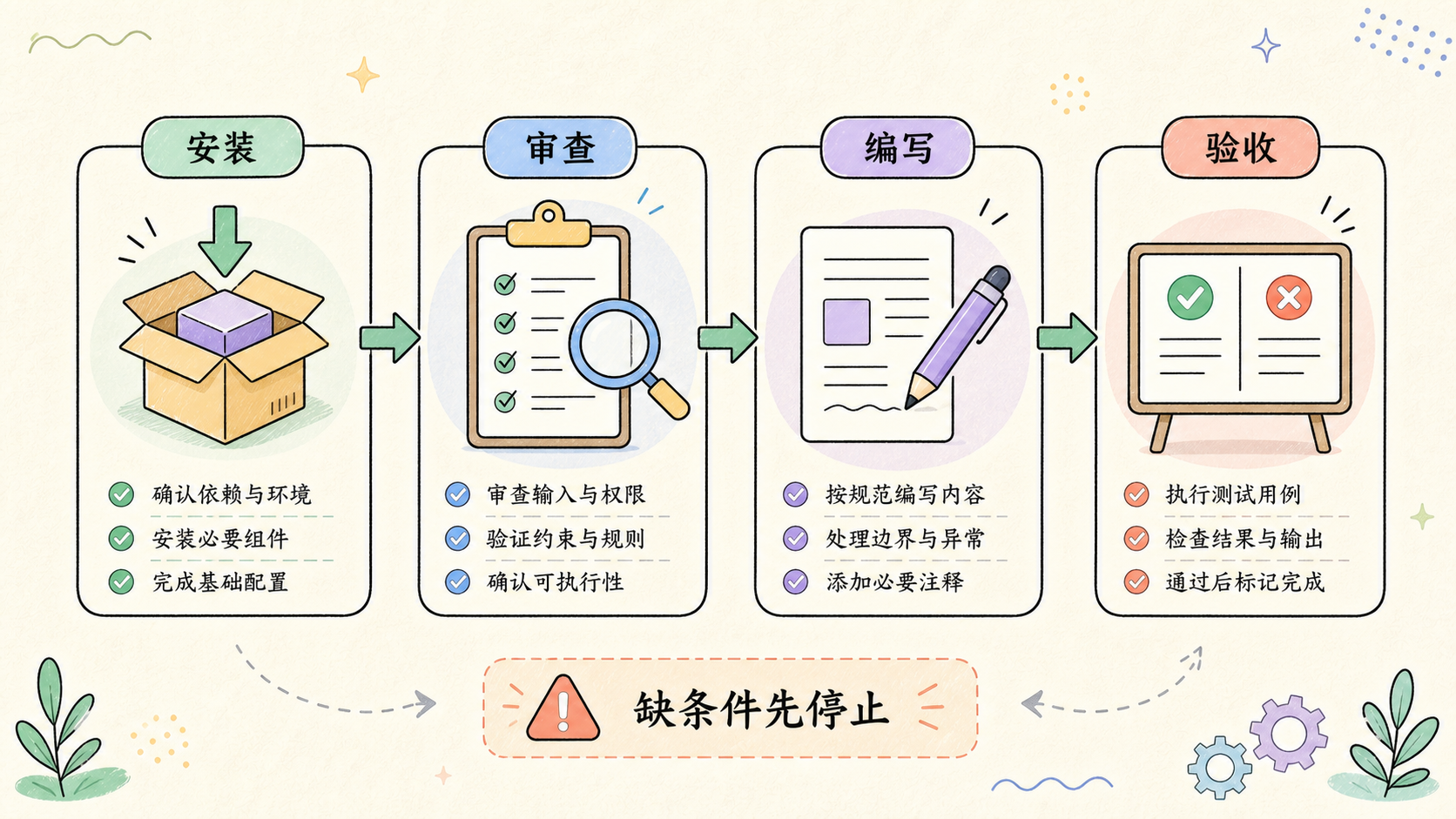 Part 2 explanatory illustration showing OpenClaw Skills 教程开始前：先判断适不适合