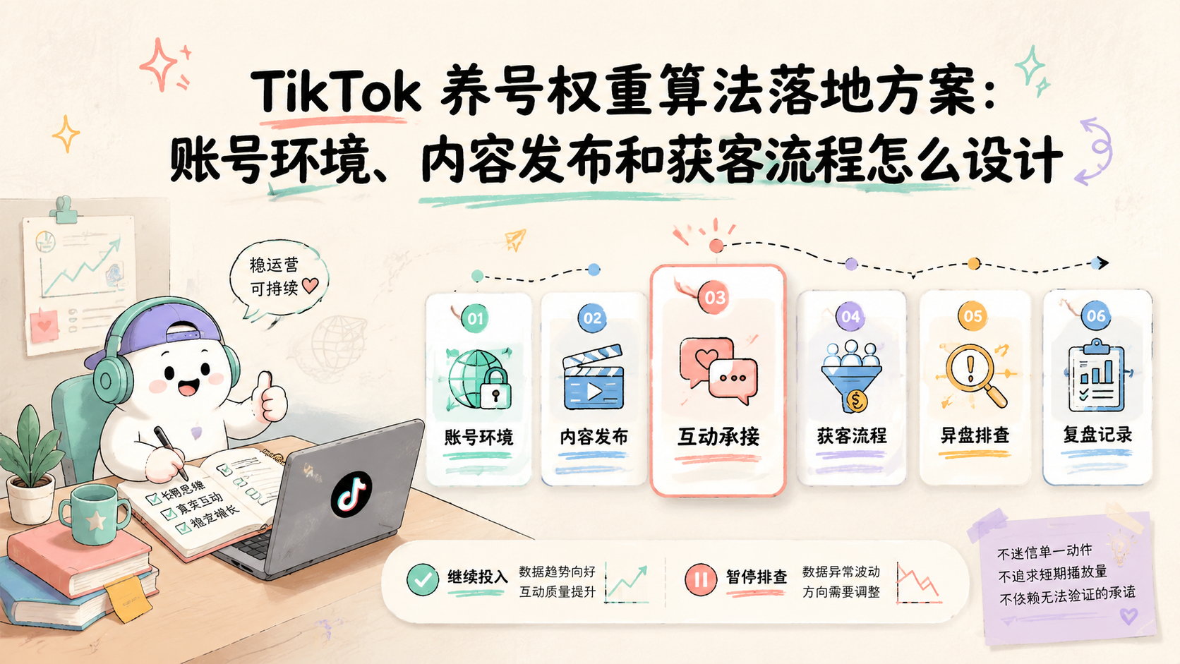 Cover illustration for TikTok 养号权重算法