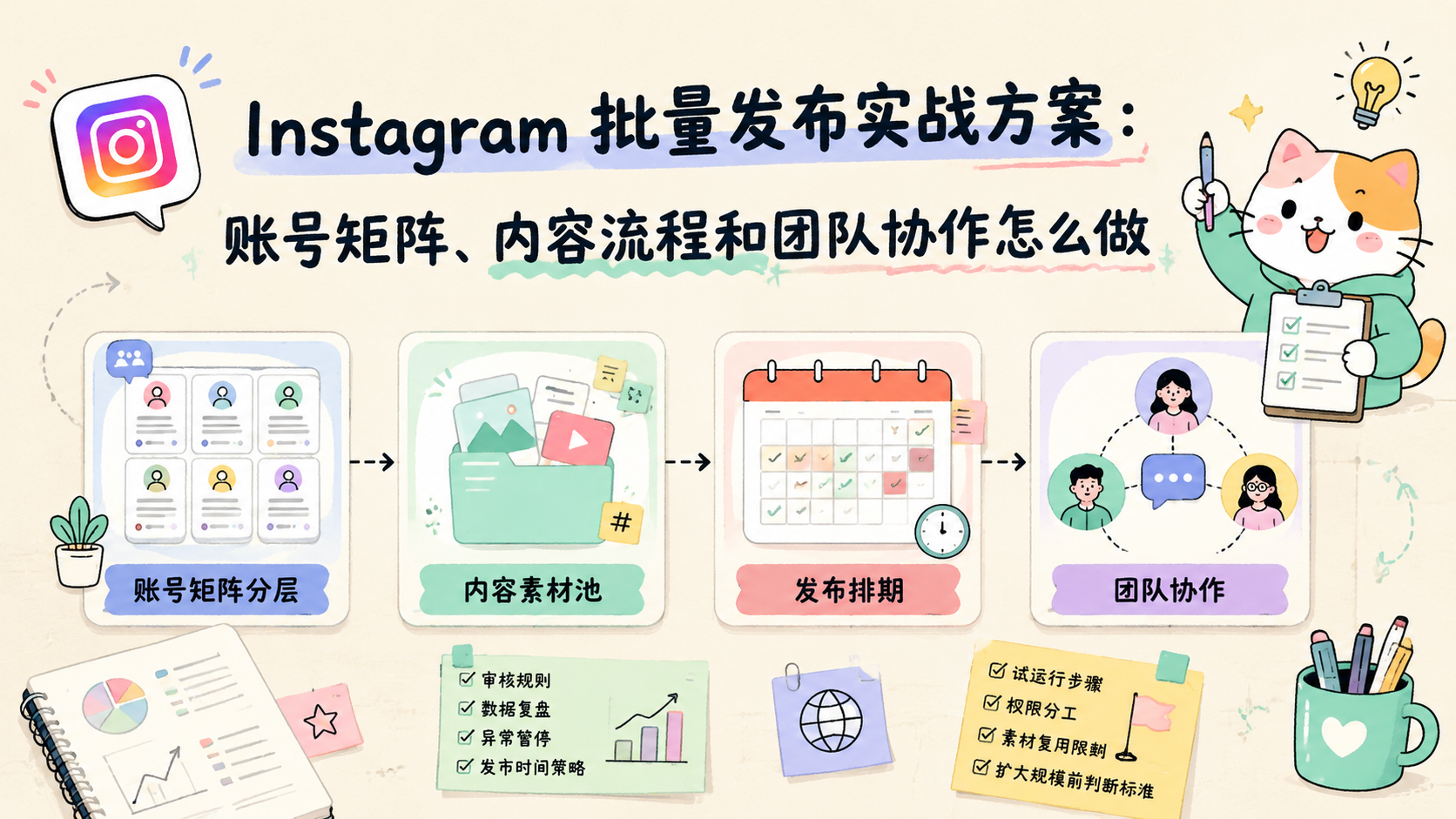 Cover illustration for Instagram 批量发布