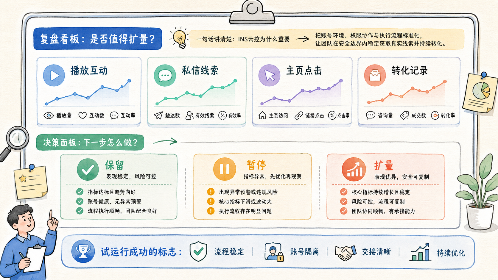 Part 3 explanatory illustration showing 先用一句话讲清楚：INS云控为什么重要