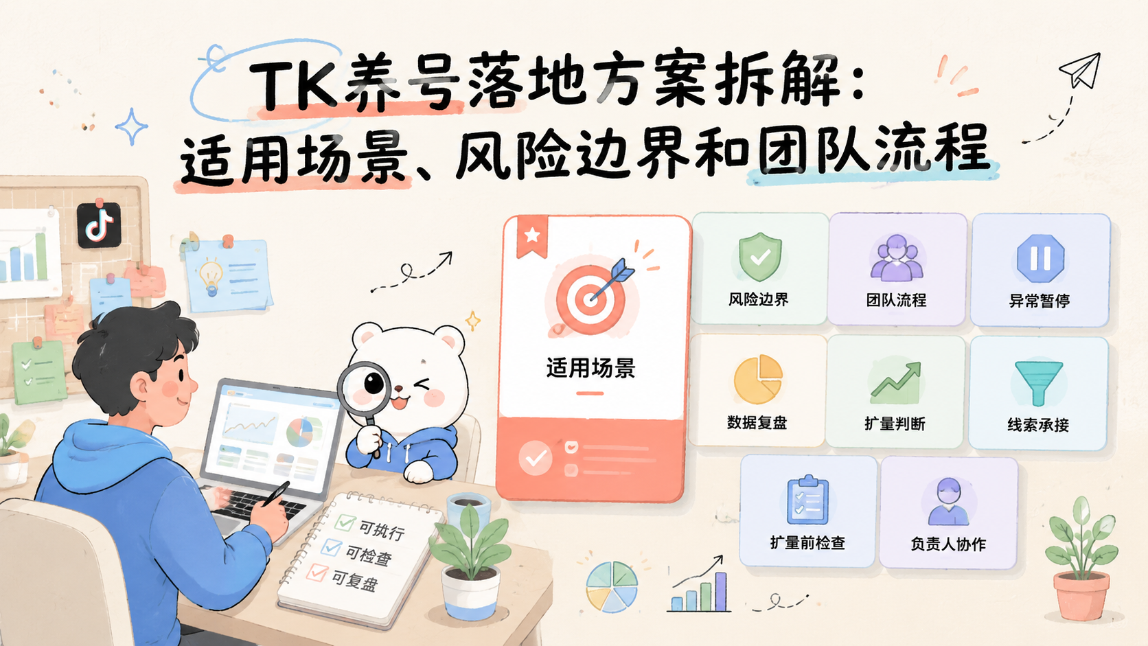 Cover illustration for TK养号落地方案