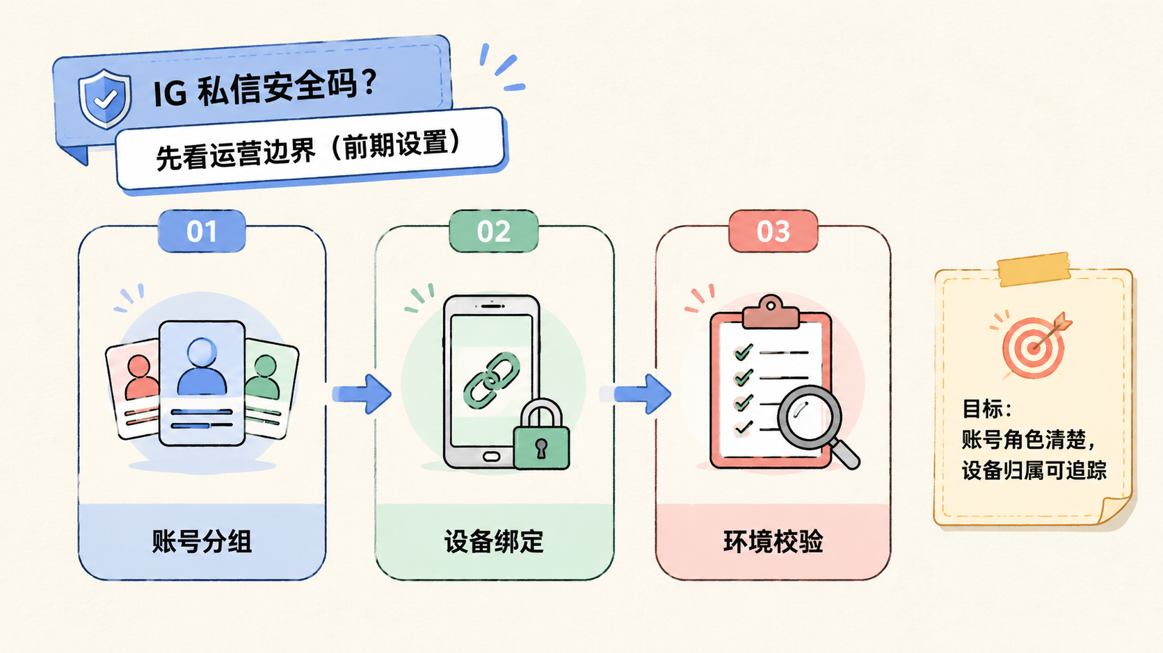 Part 1 explanatory illustration showing IG 私信安全吗先看运营边界