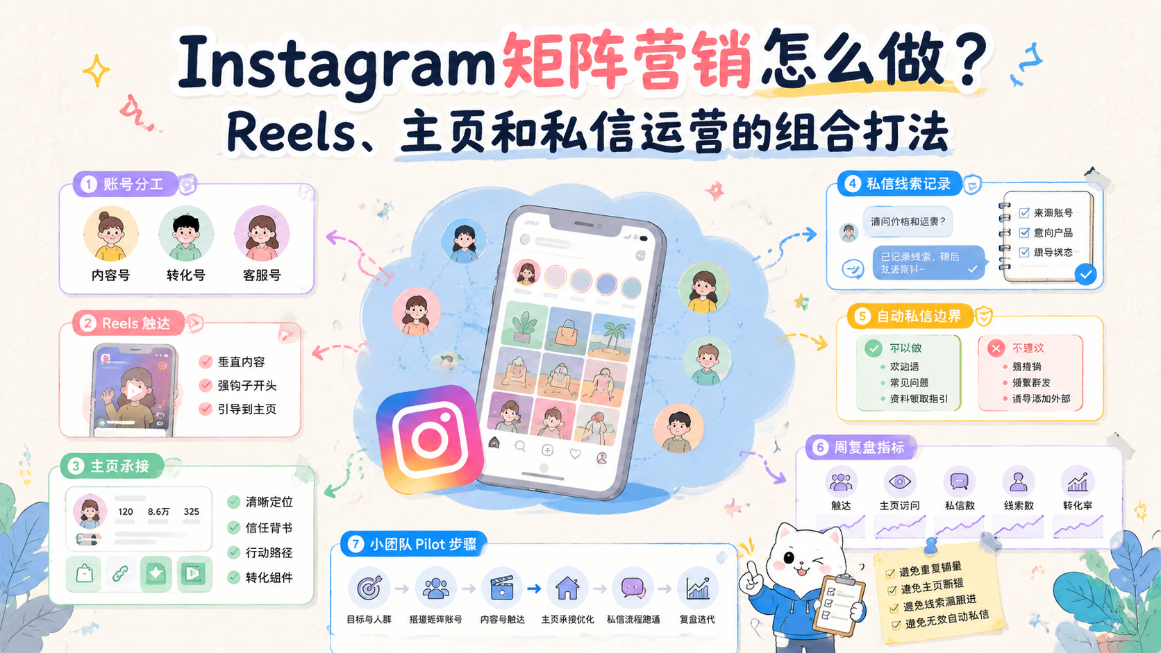 Cover illustration for Instagram矩阵