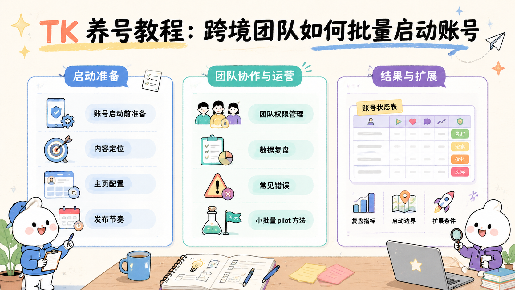 Cover illustration for TK 养号教程