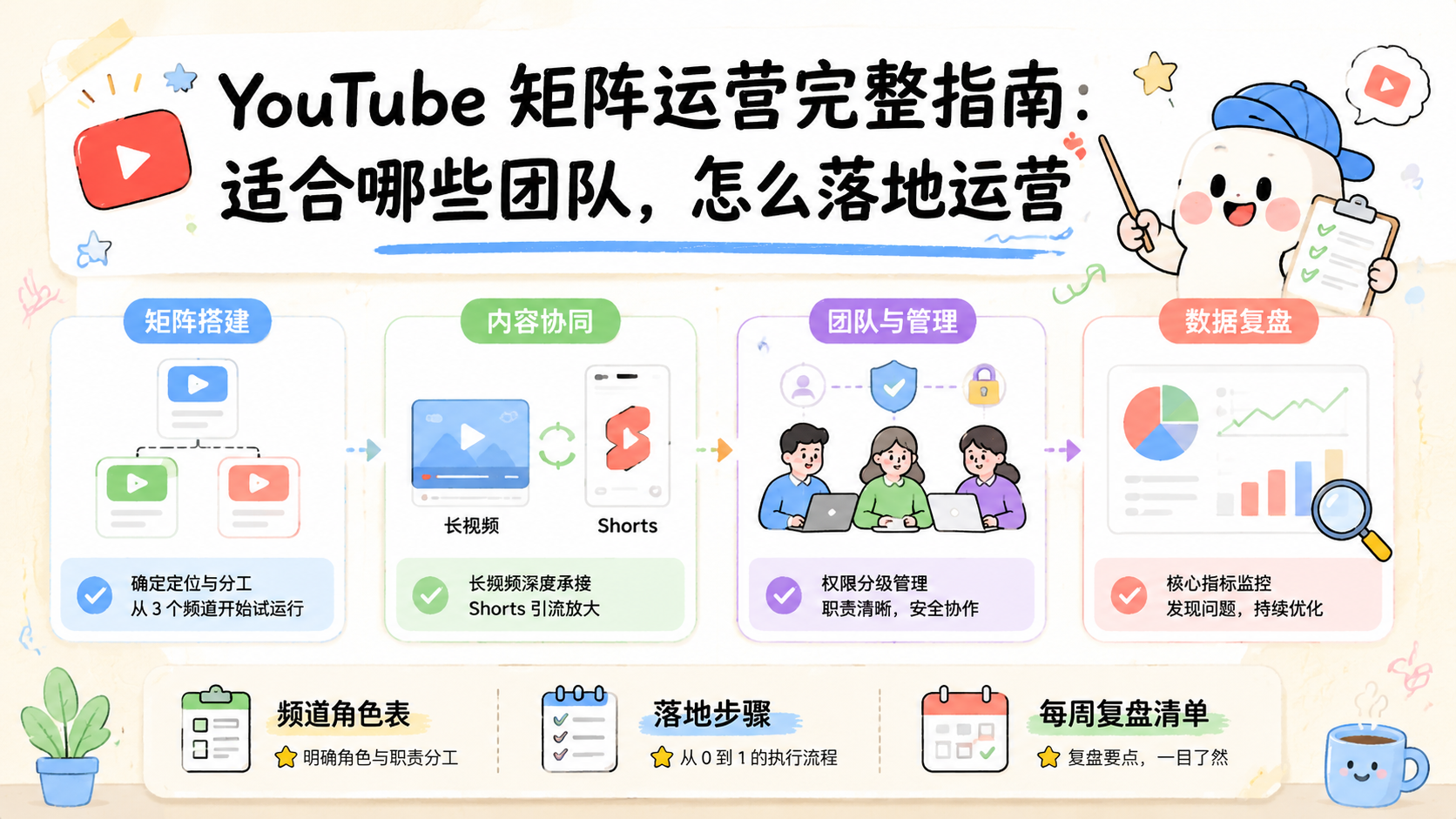Cover illustration for YouTube 矩阵运营