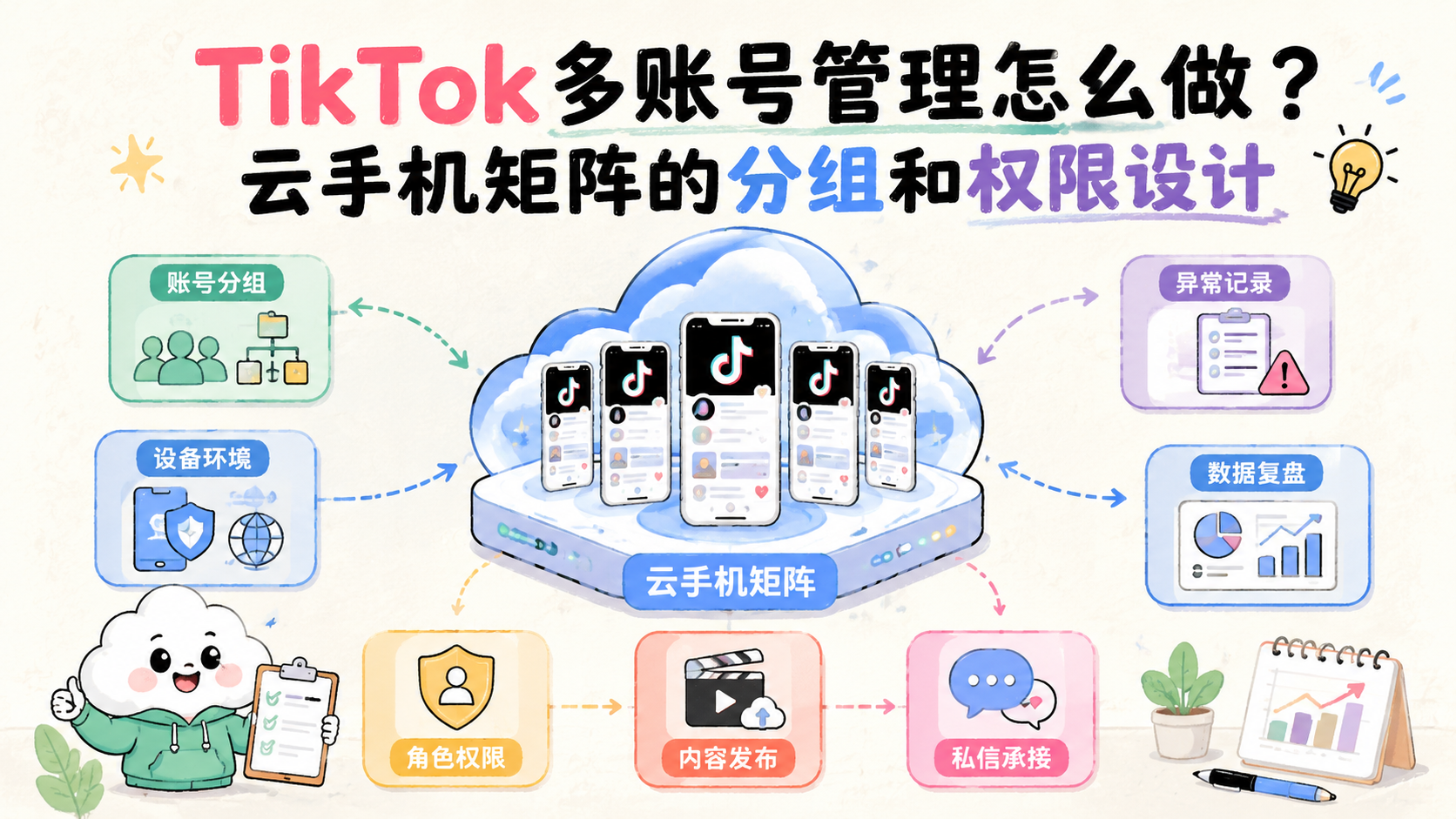 Cover illustration for TikTok多账号管理怎么做