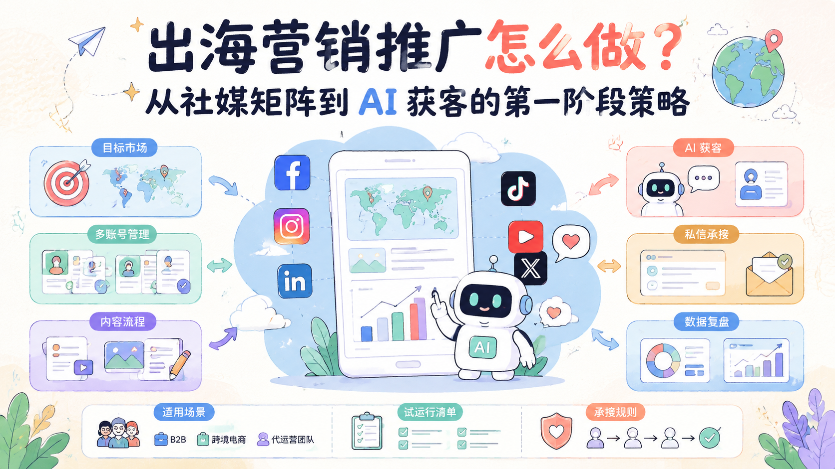 Cover illustration for 出海营销推广