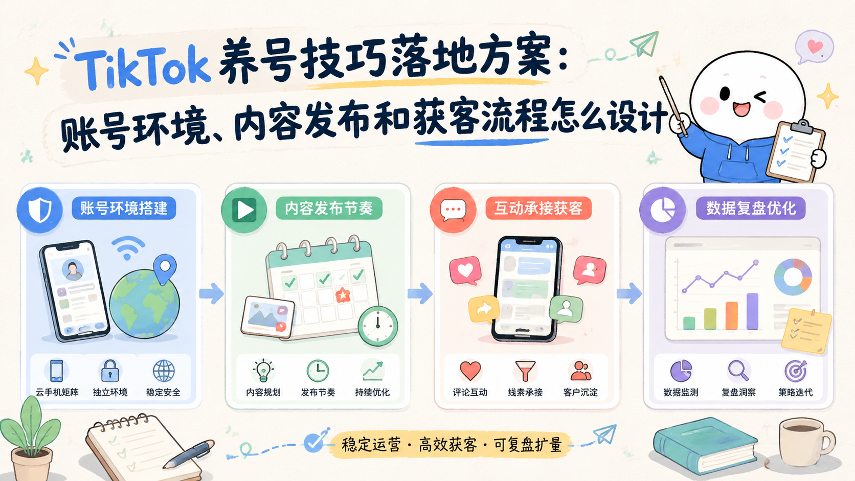 Cover illustration for TikTok 养号技巧