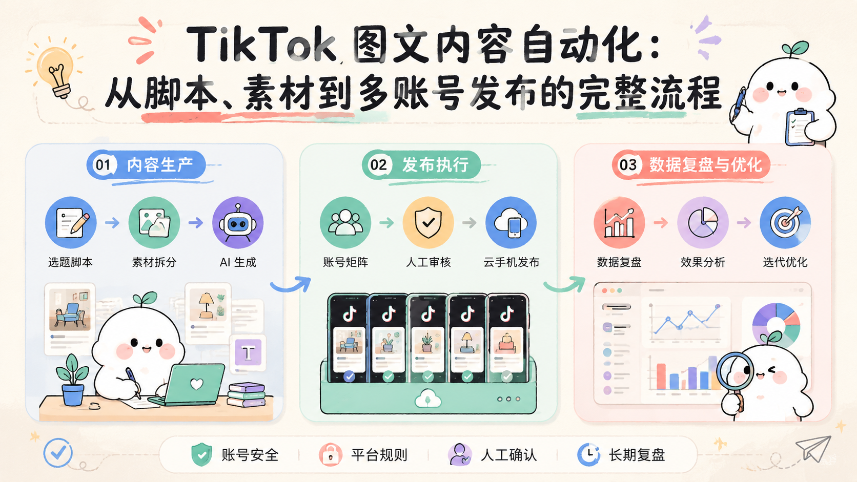 Cover illustration for TikTok 图文内容自动化