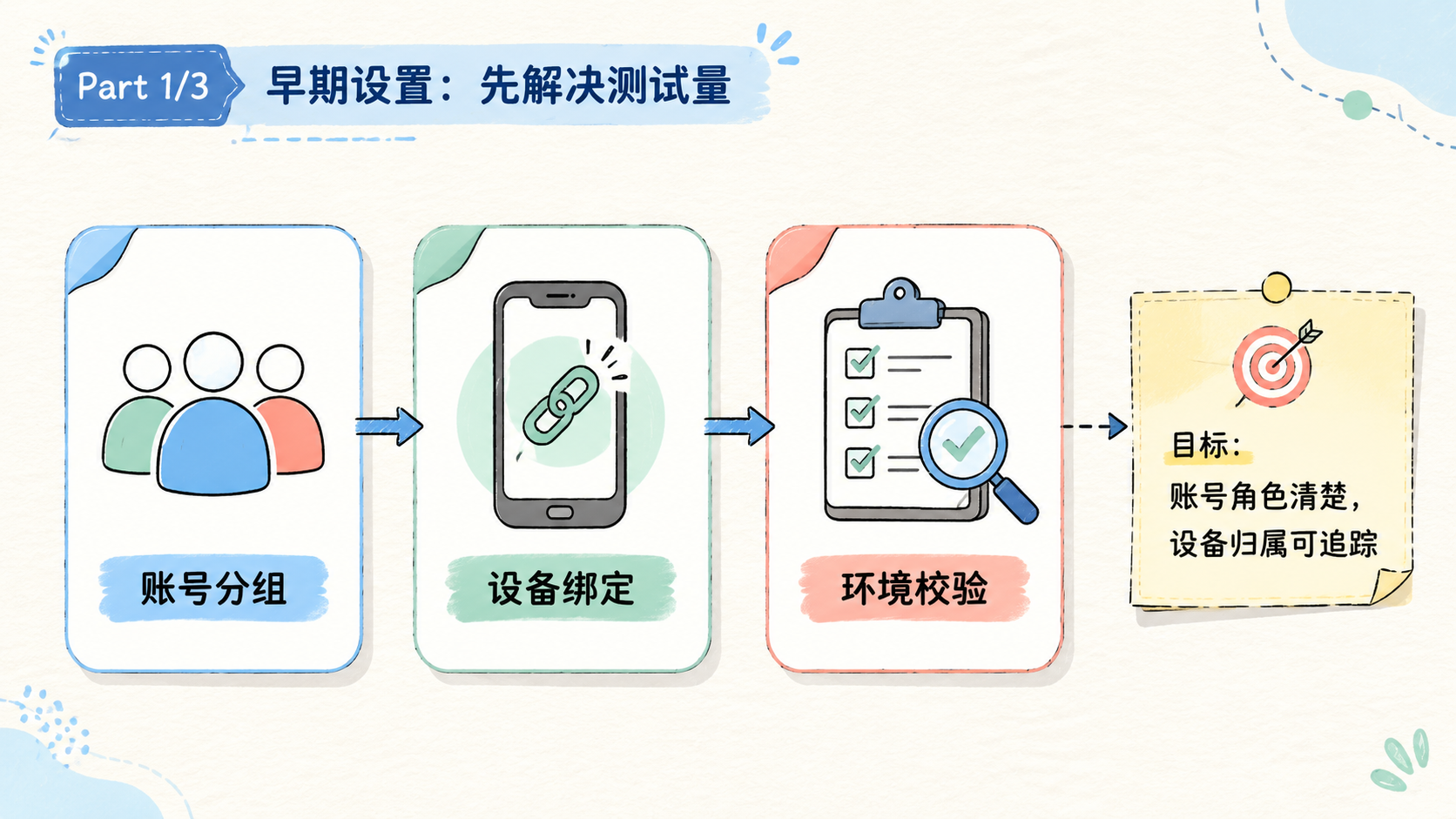 Part 1 explanatory illustration showing 为什么 TikTok 图文内容自动化要先解决测试量