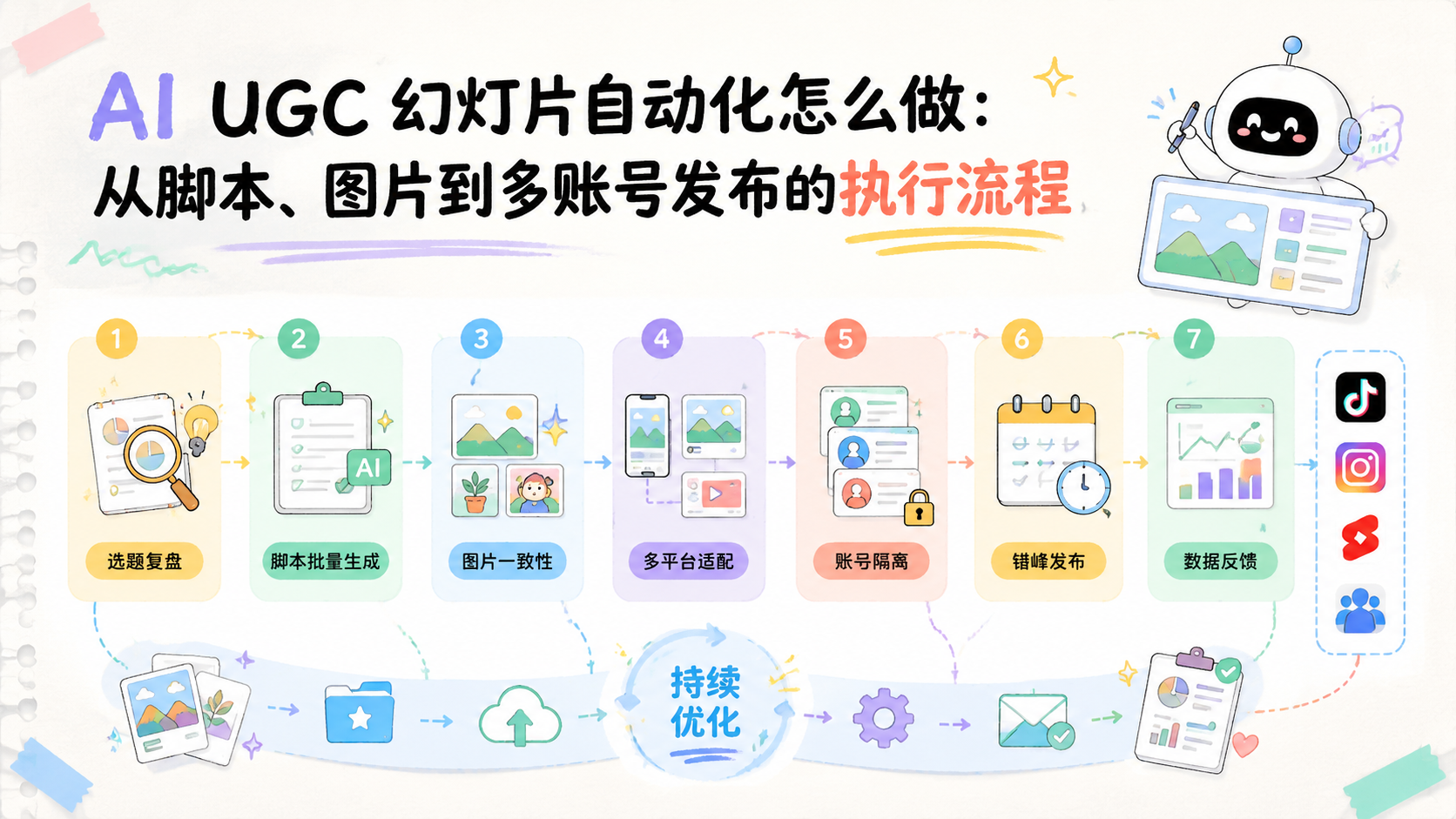 Cover illustration for AI UGC 幻灯片自动化