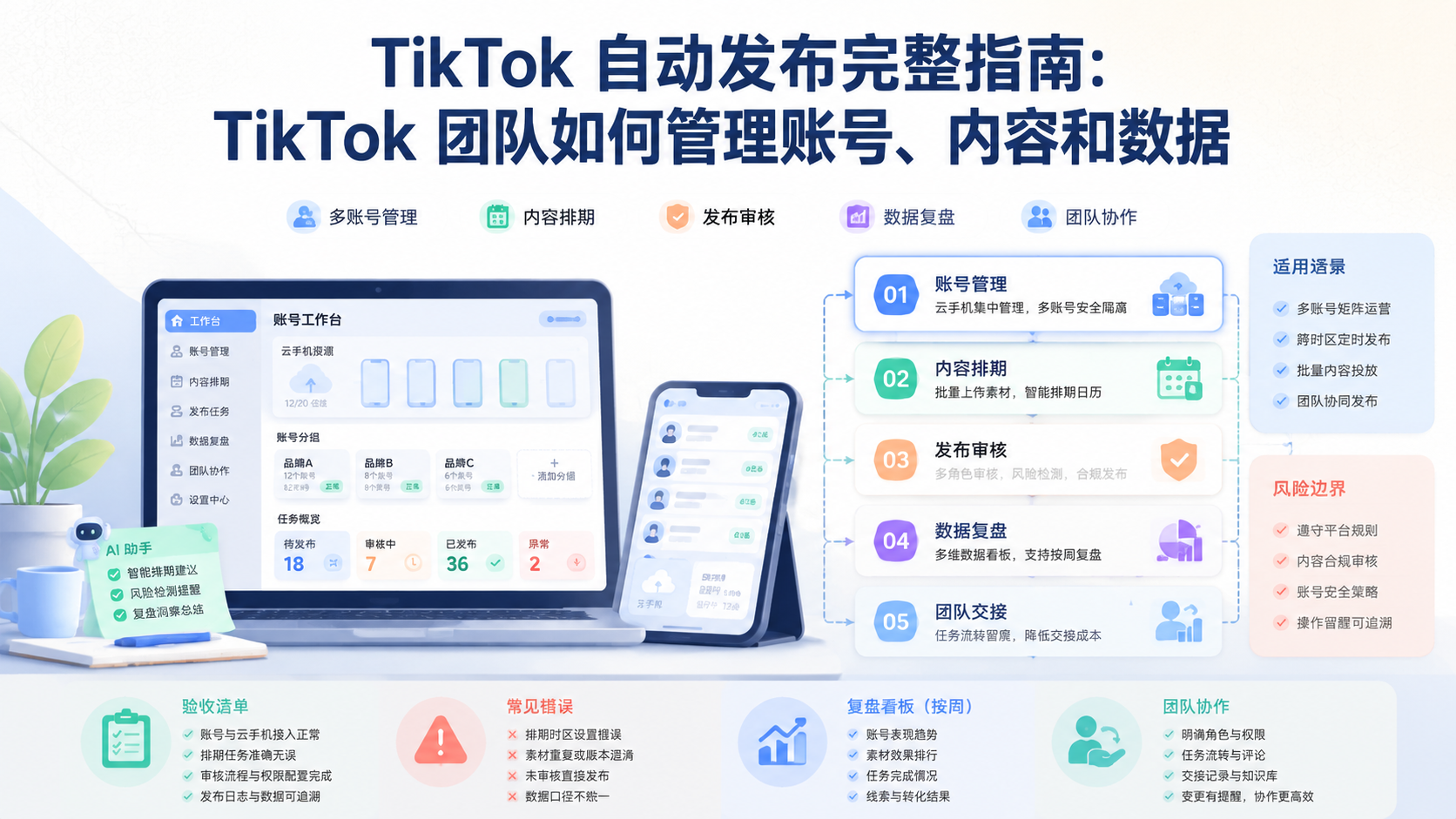 Cover illustration for TikTok 自动发布