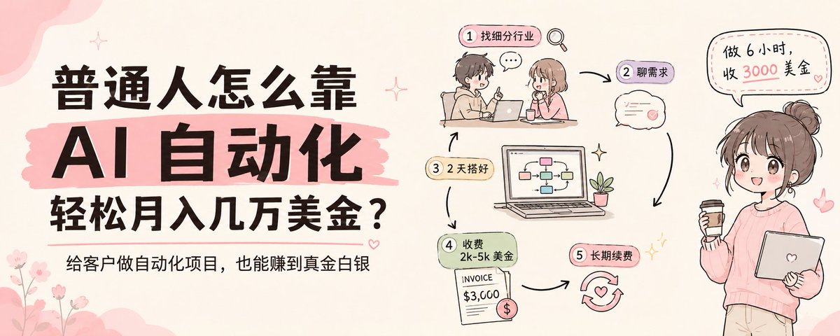 AI 自动化服务工作流示意图
