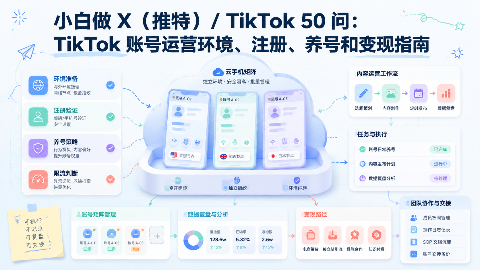 Cover illustration for TikTok 账号运营