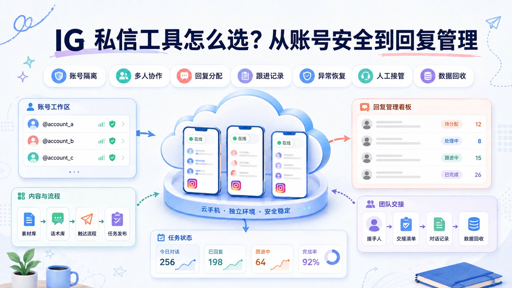 Cover illustration for IG 私信工具