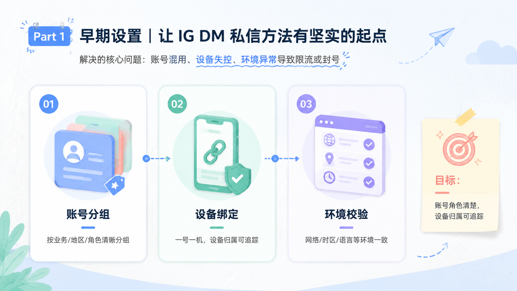Part 1 explanatory illustration showing IG DM 私信方法解决什么问题