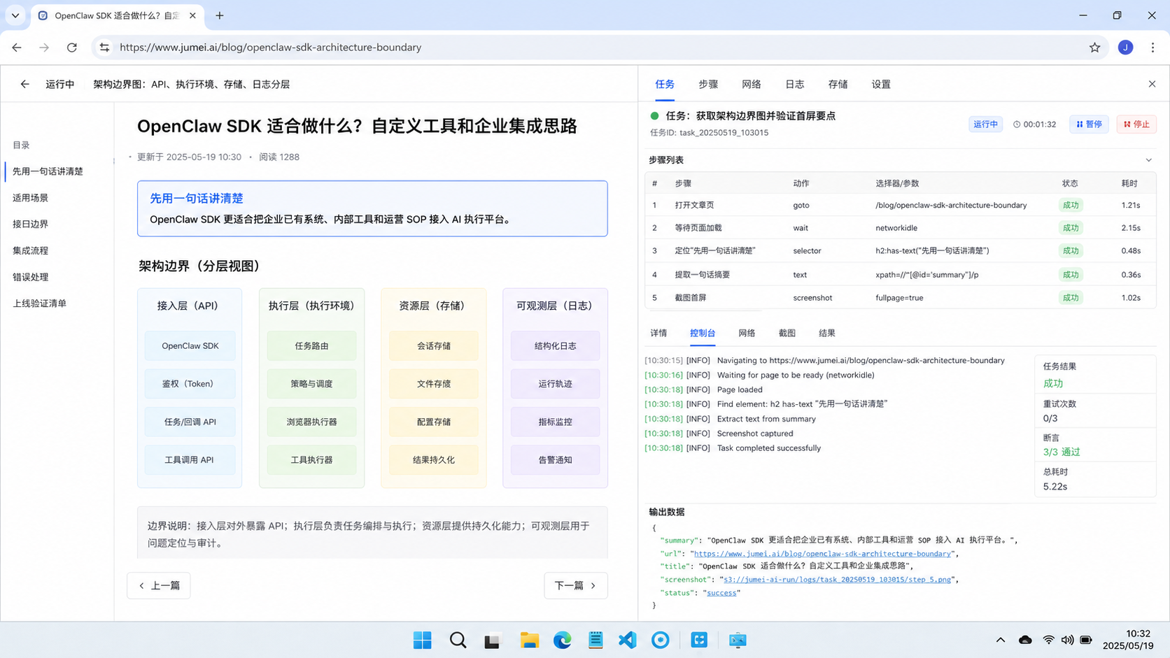 先用一句话讲清楚 OpenClaw SDK 适合做什么示意图