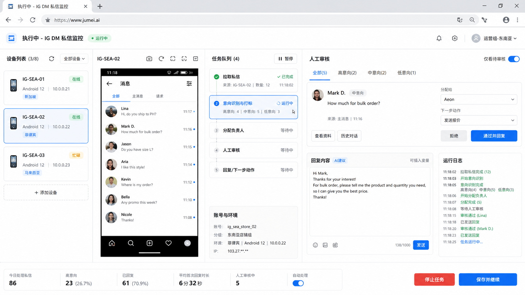 IG DM 私信监控是什么示意图