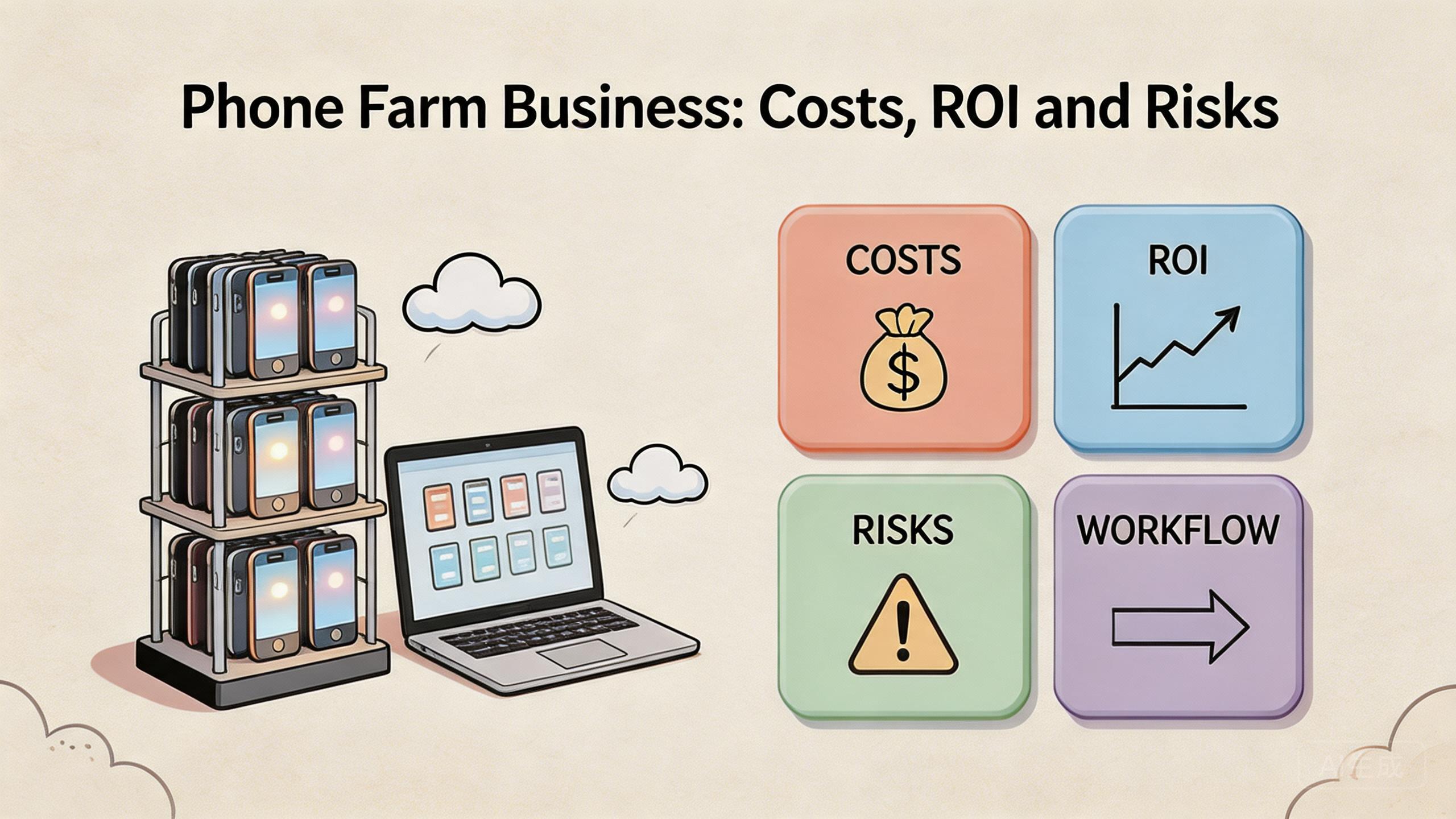 Phone Farm Business: Costs, ROI, and Risks