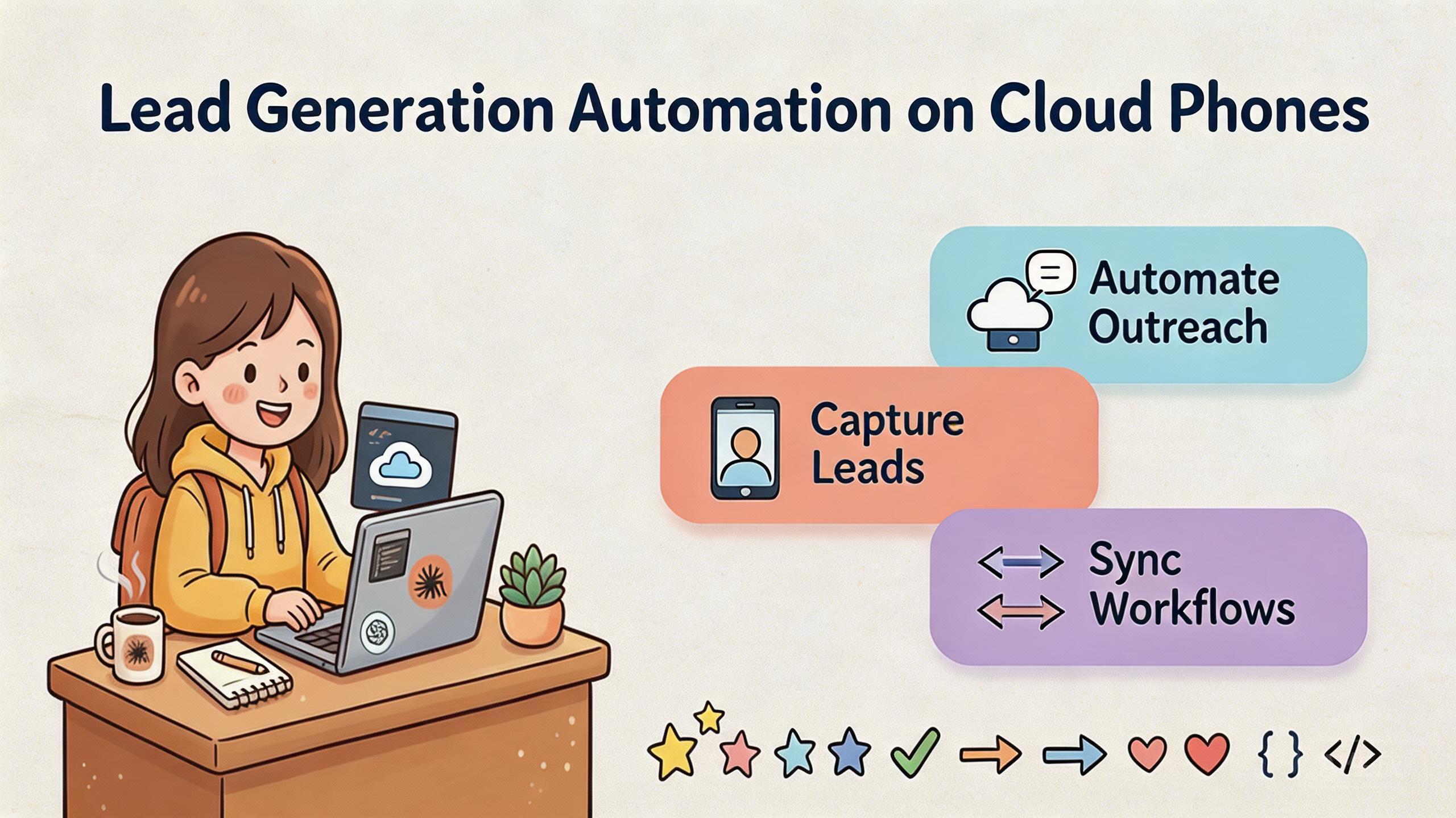 Lead Generation Automation on Cloud Phones | MoiMobi - Team Workflows