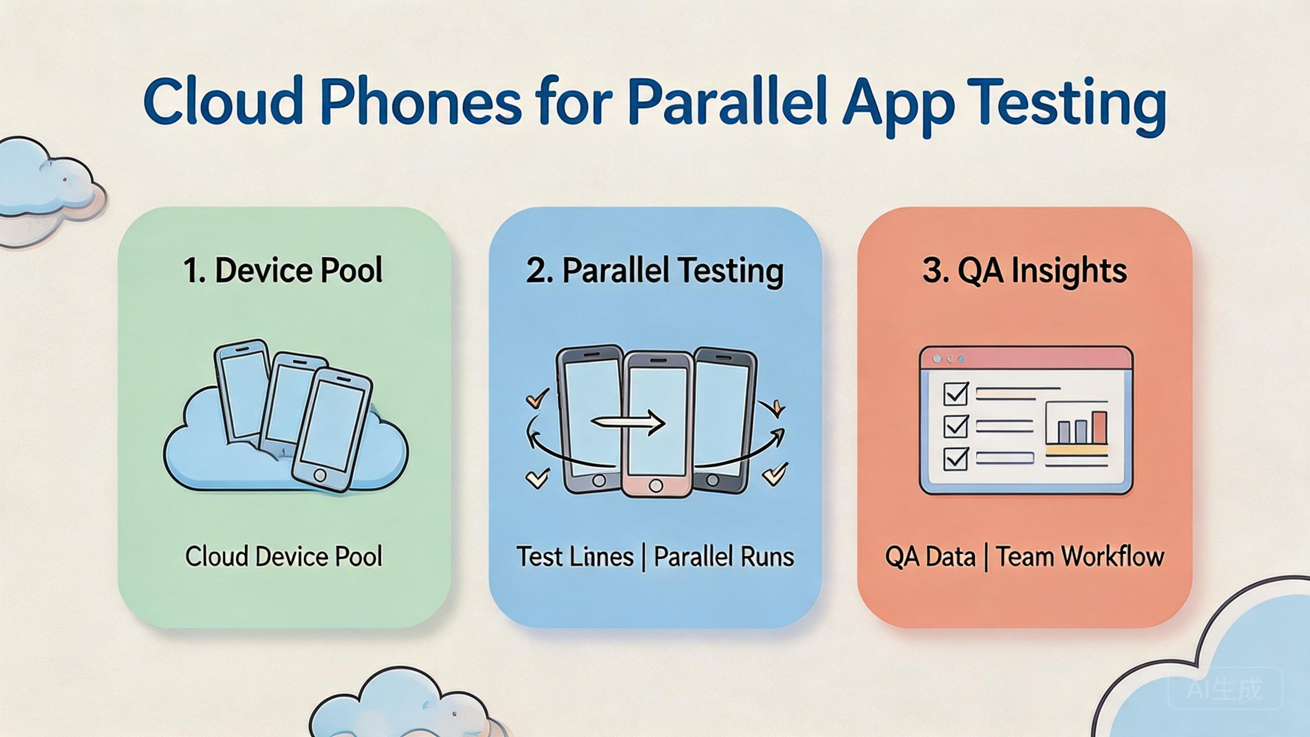 Cloud Phones for Parallel App Testing