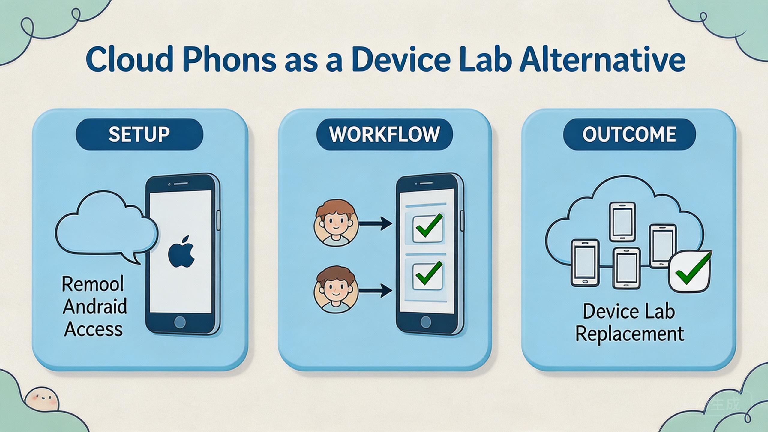 Cloud Phones as a Device Lab Alternative