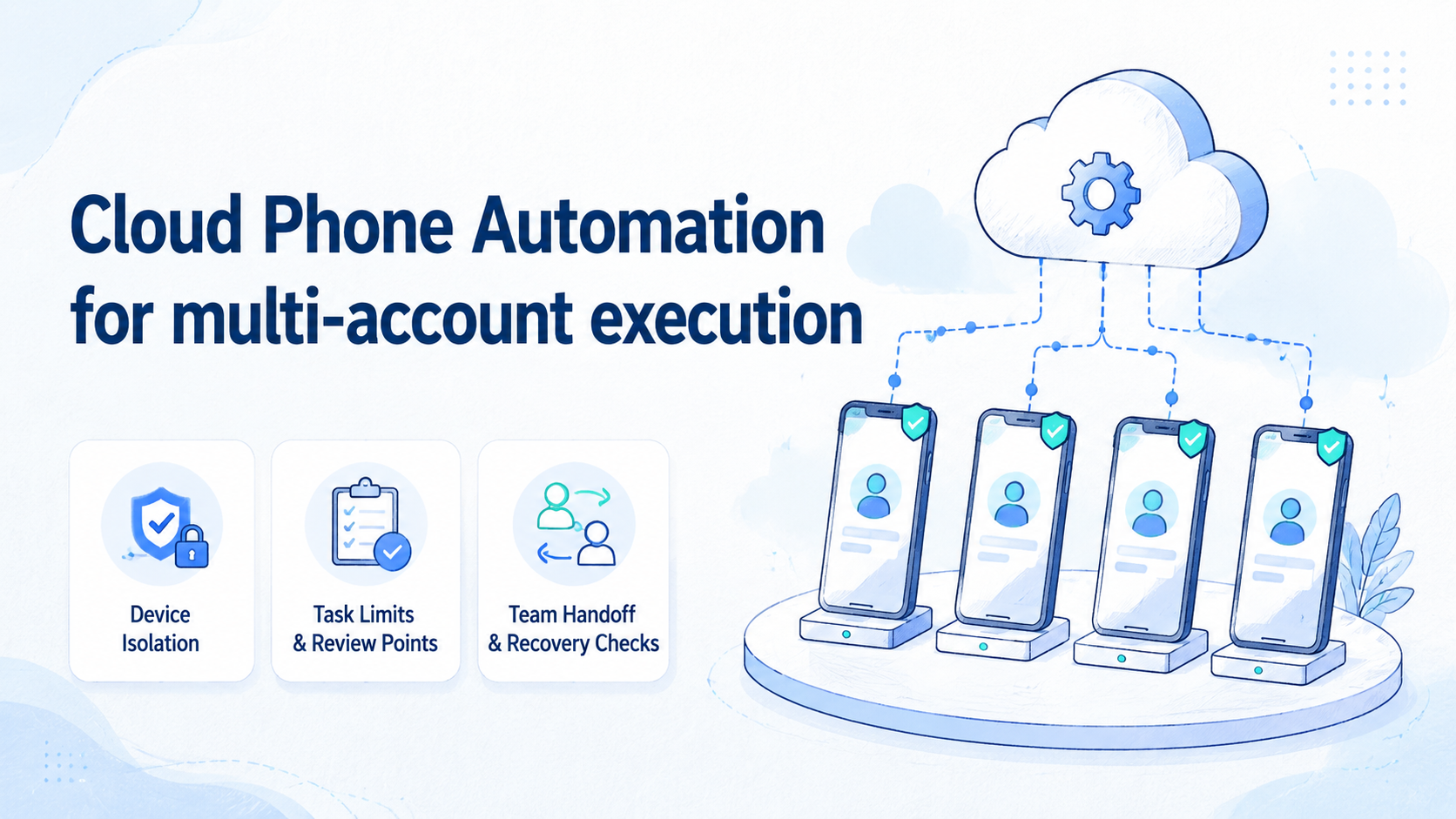 Cloud Phone Automation for multi-account execution