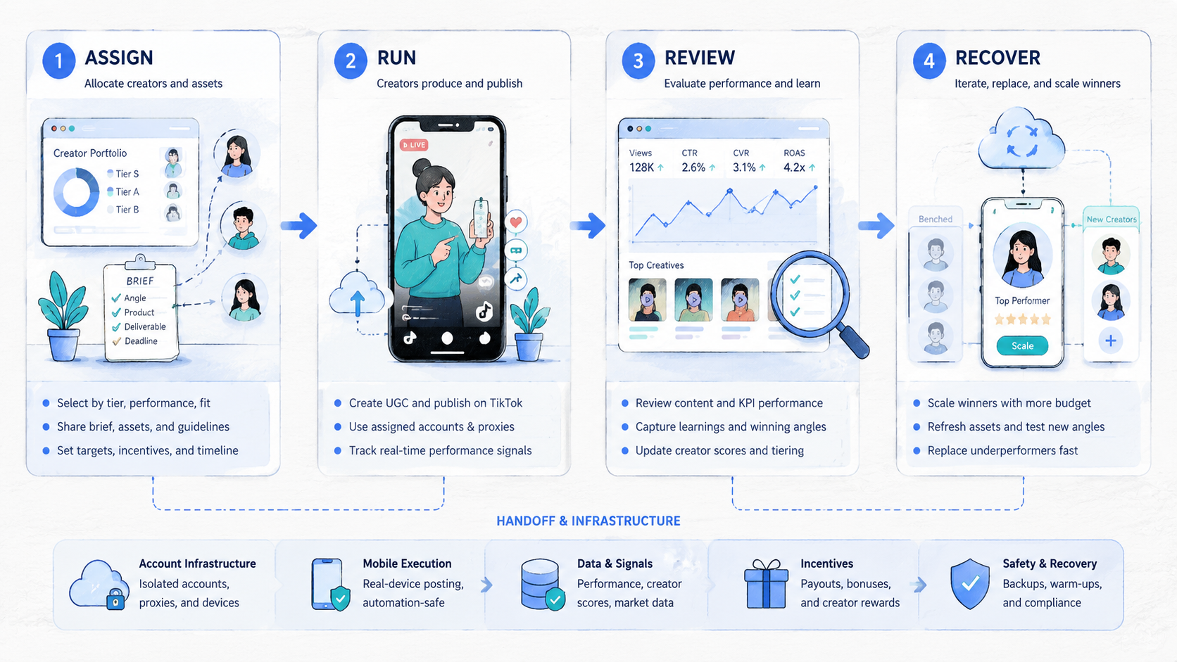 Part 2 explanatory illustration showing Why TikTok Creator Operations Should Work Like a Portfolio