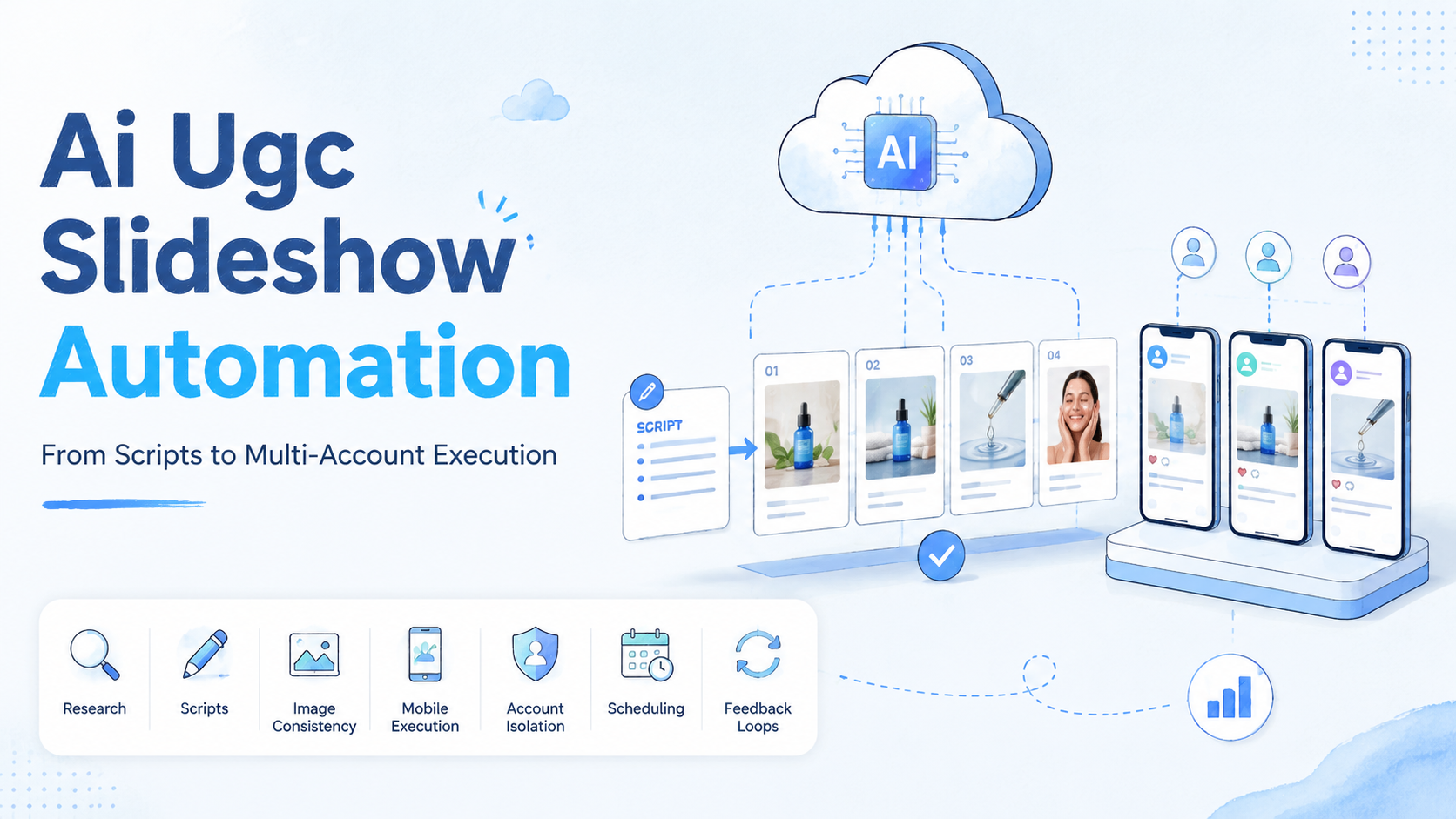 AI UGC Slideshow Automation: From Scripts to Multi-Account Execution