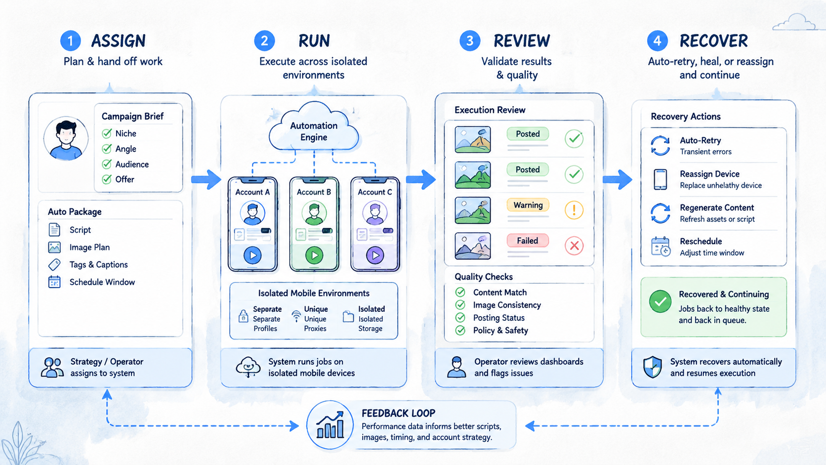 Part 2 explanatory illustration showing Why AI UGC Slideshow Automation Is More Than Content Generation
