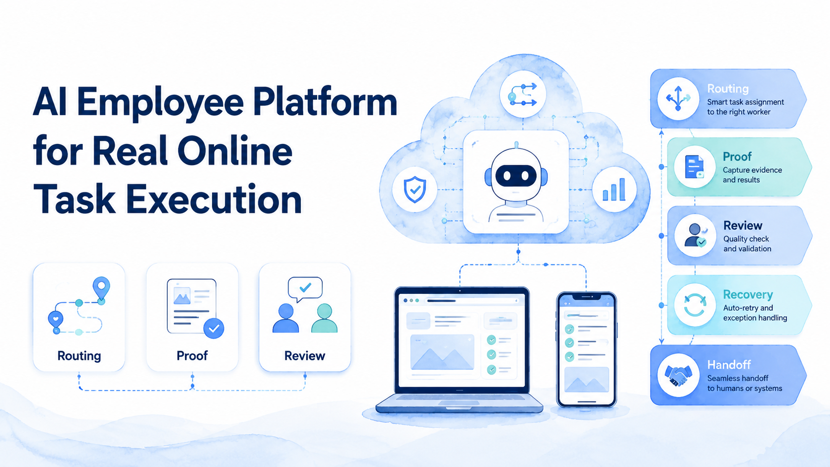 Cover illustration for AI employee platform
