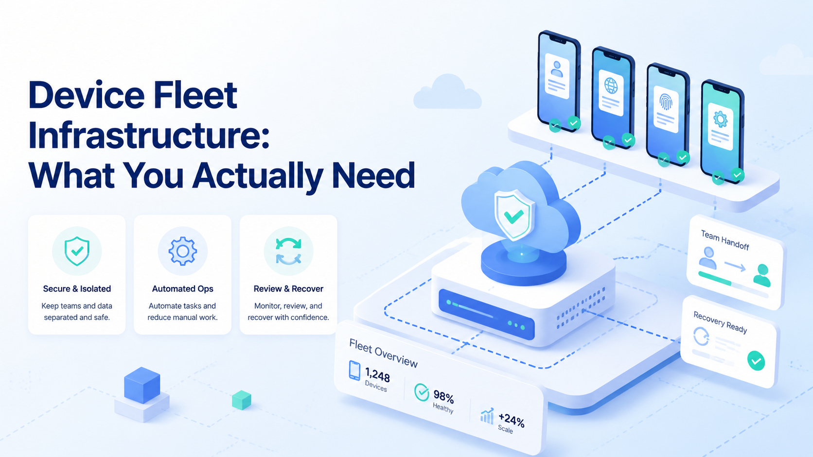 Cover illustration for device fleet infrastructure