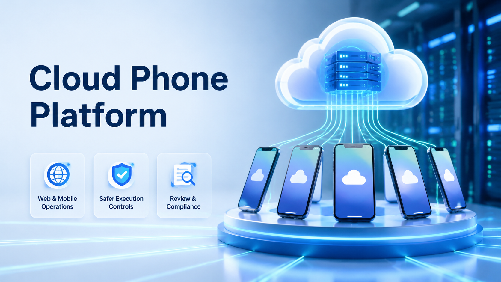 Cover illustration for cloud phone platform