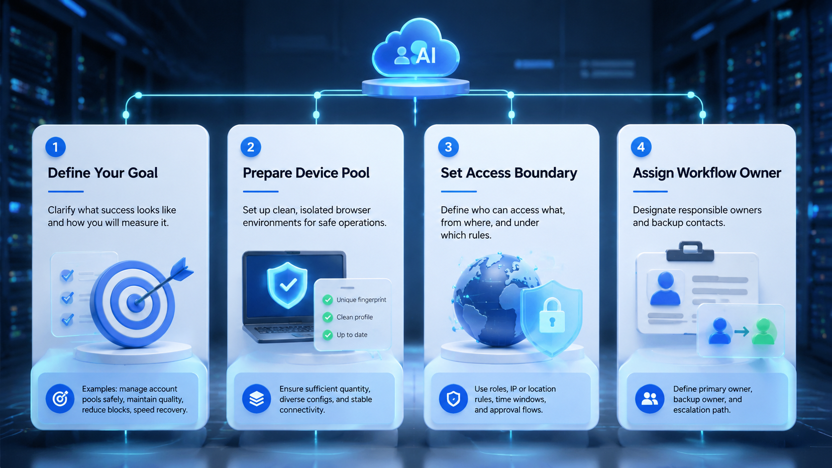 Part 1 explanatory illustration showing What You Need Before You Start with an AI employee platform