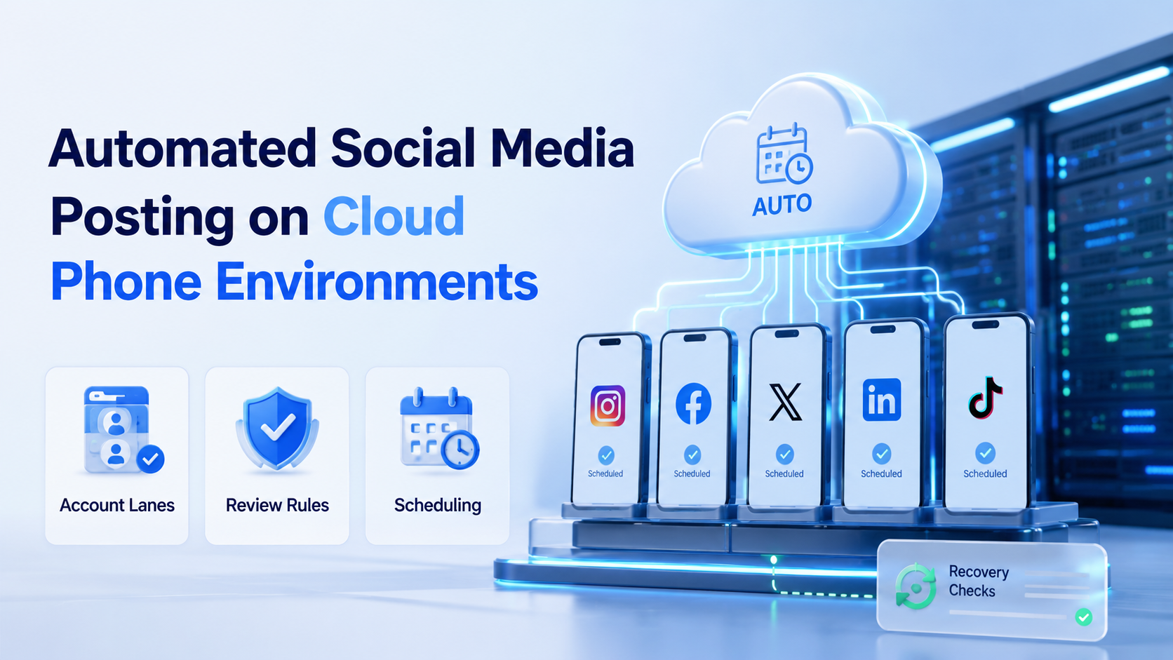 Cover illustration for automated social media posting