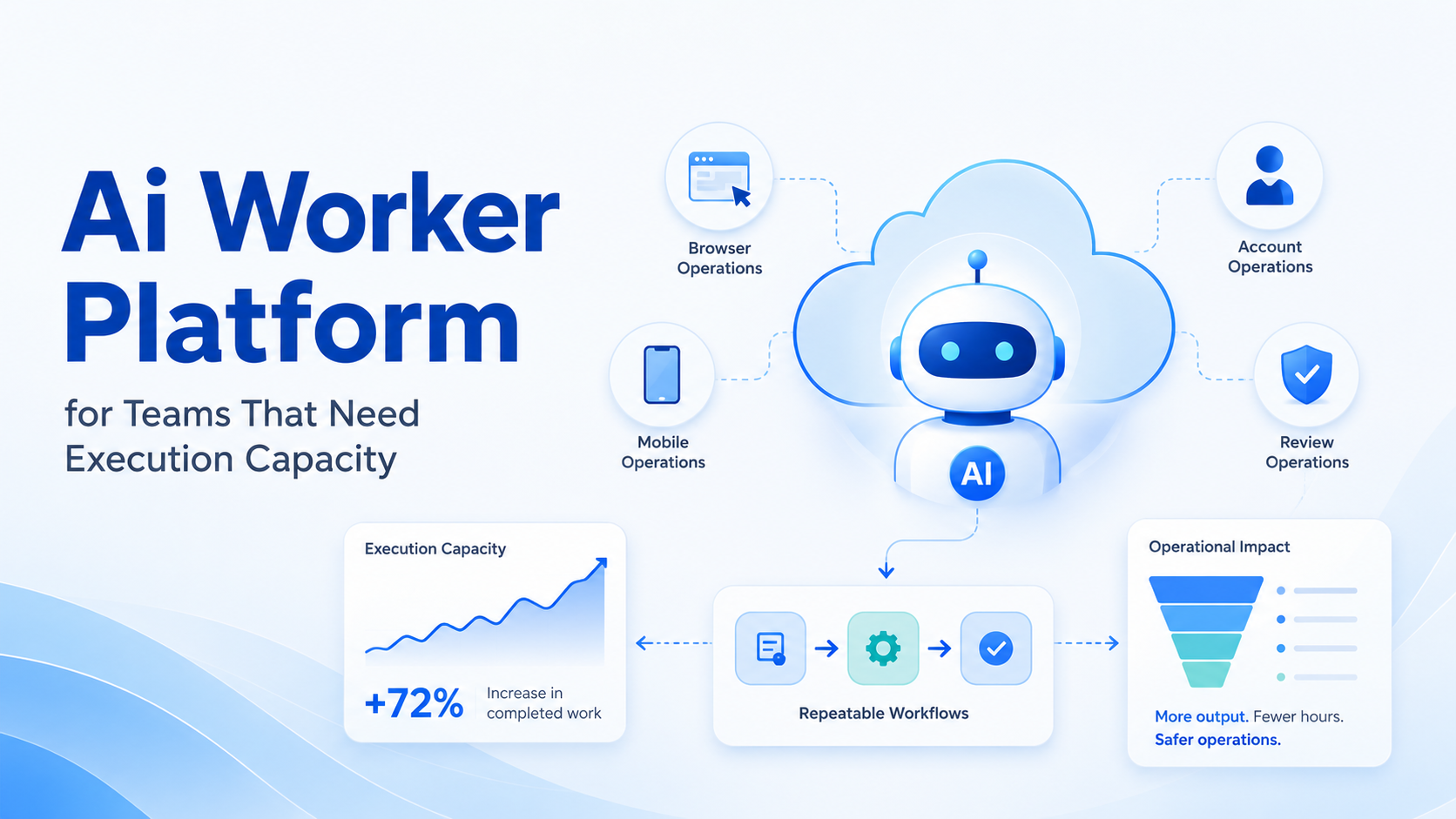Cover illustration for AI worker platform