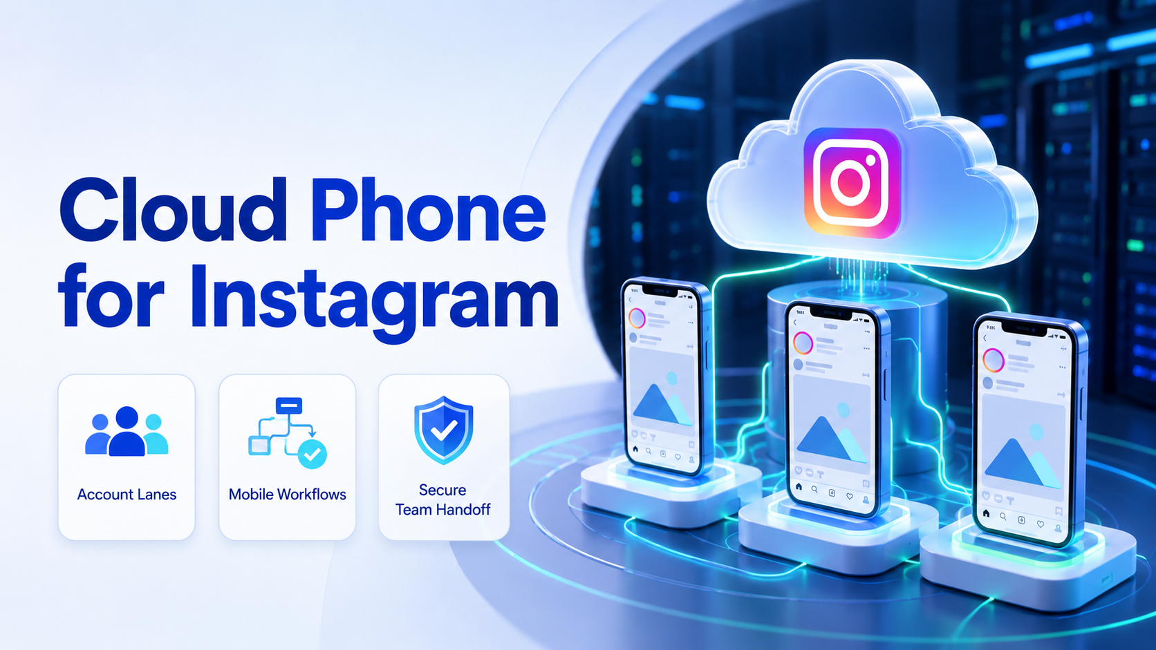 Cover illustration for cloud phone for instagram