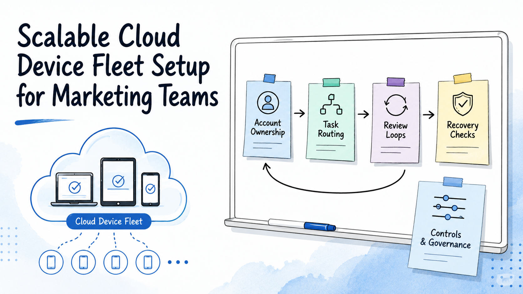 Cover illustration for scalable cloud device fleet
