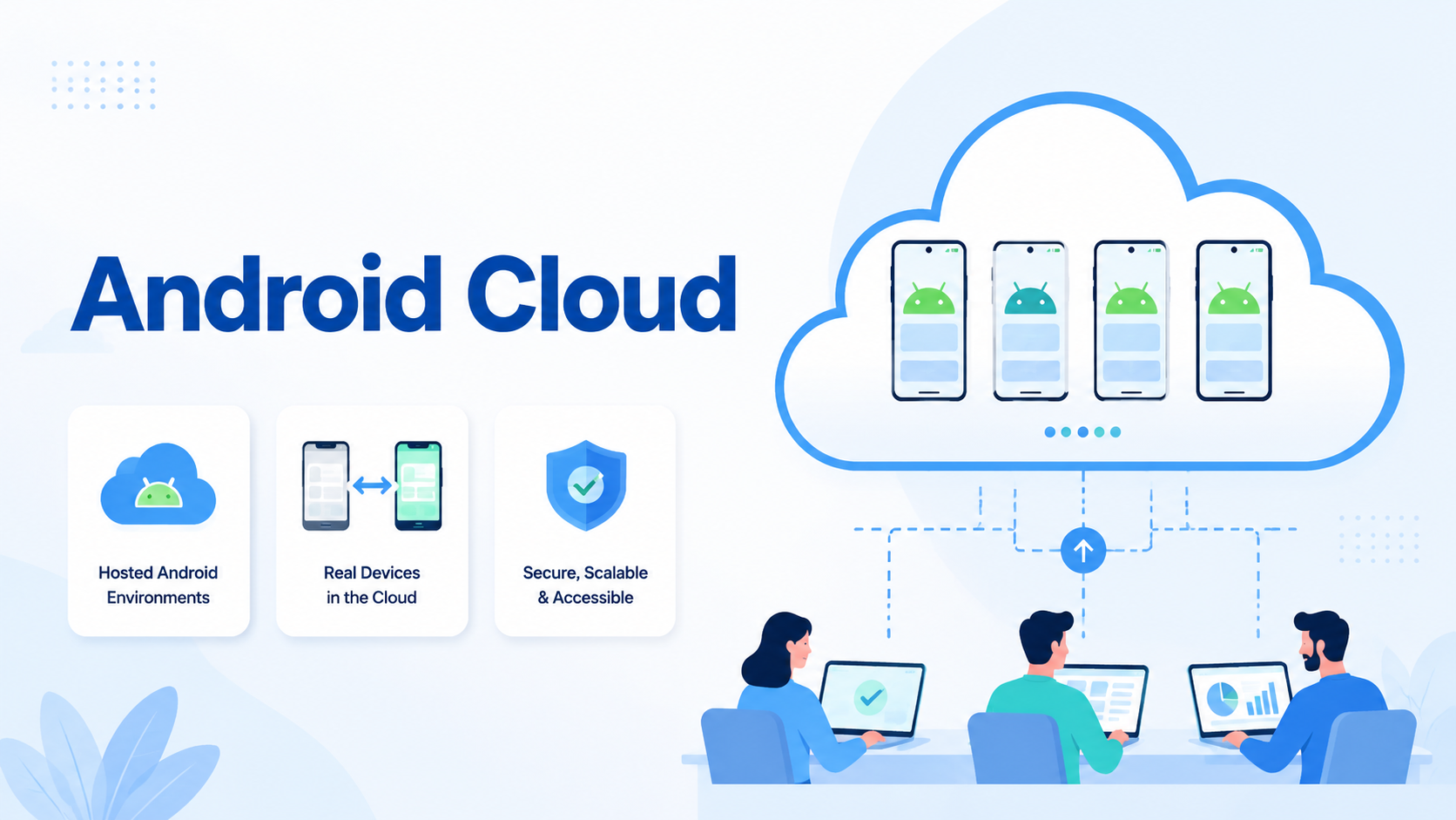 Cover illustration for android cloud
