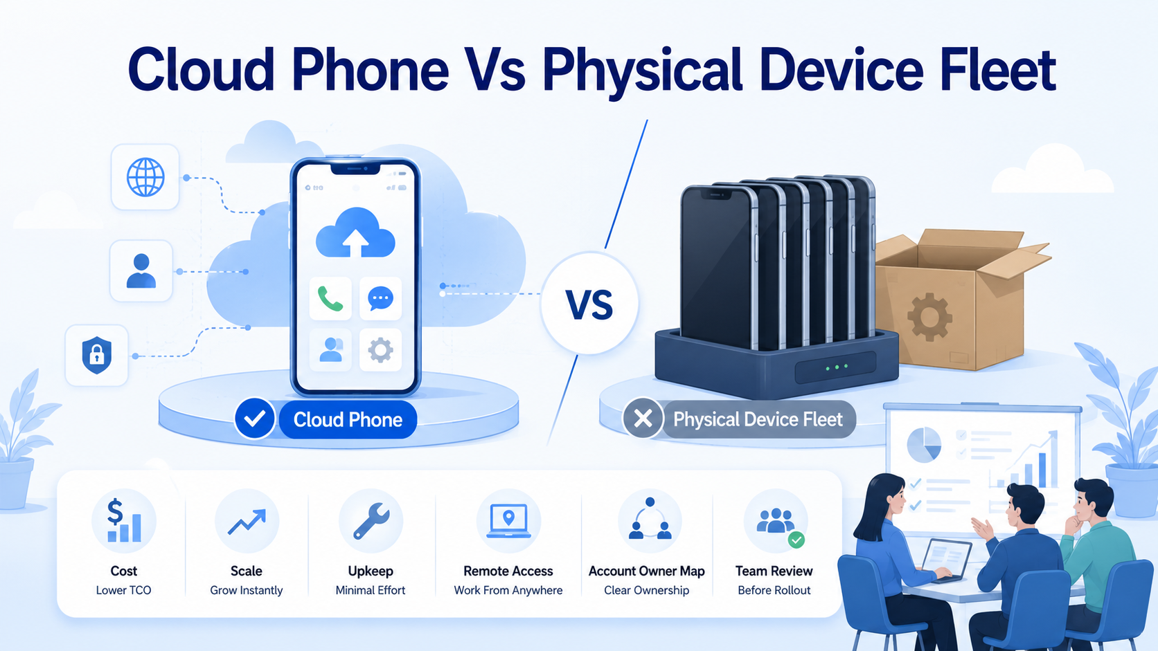 Cloud Phone vs Physical Device Fleet: Cost and Scale