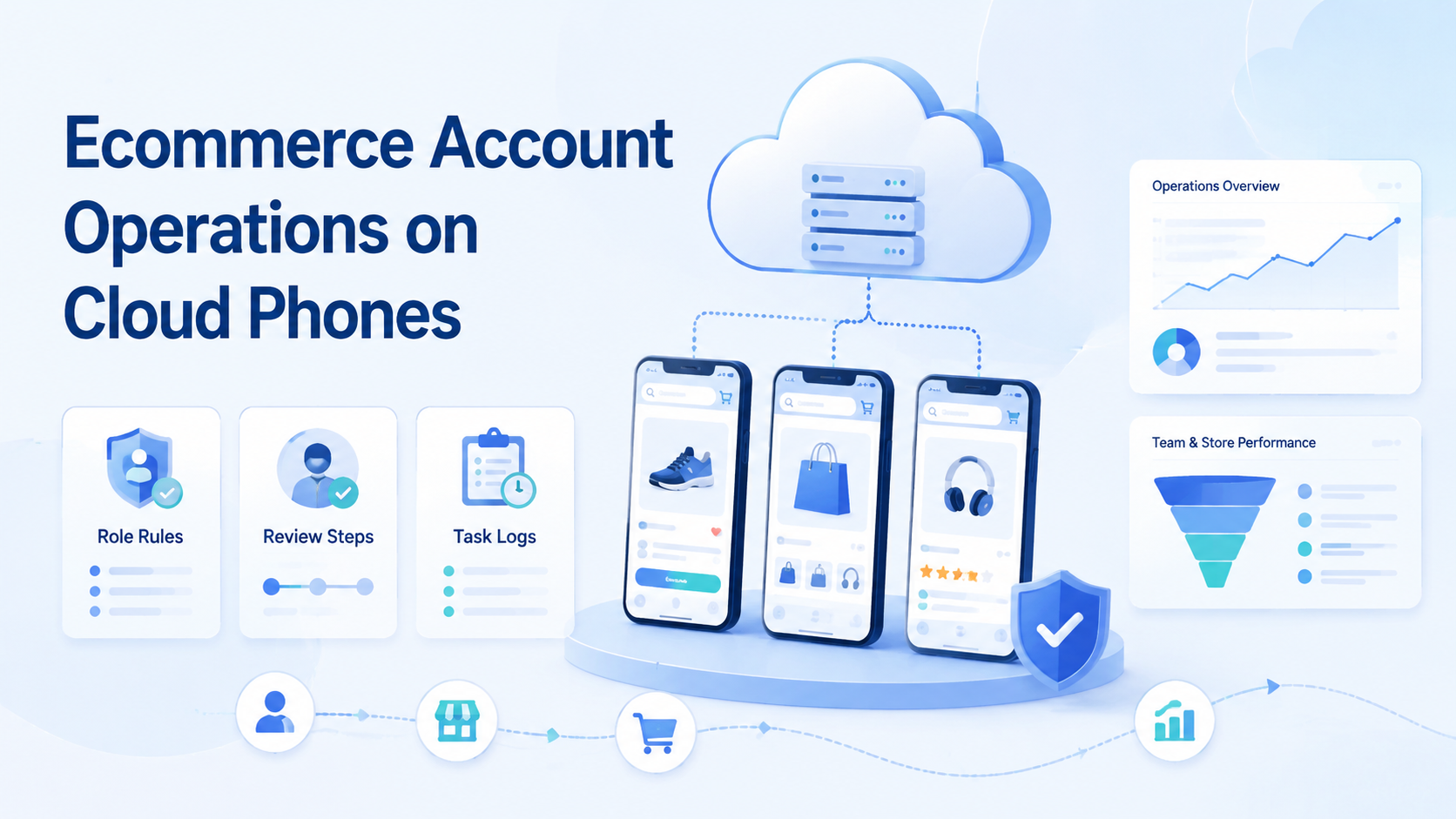 Cover illustration for ecommerce account operations