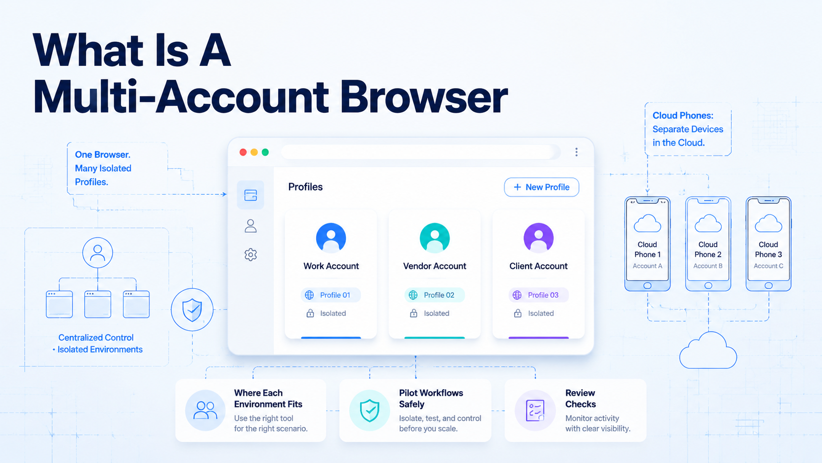 Cover illustration for what is a multi-account browser