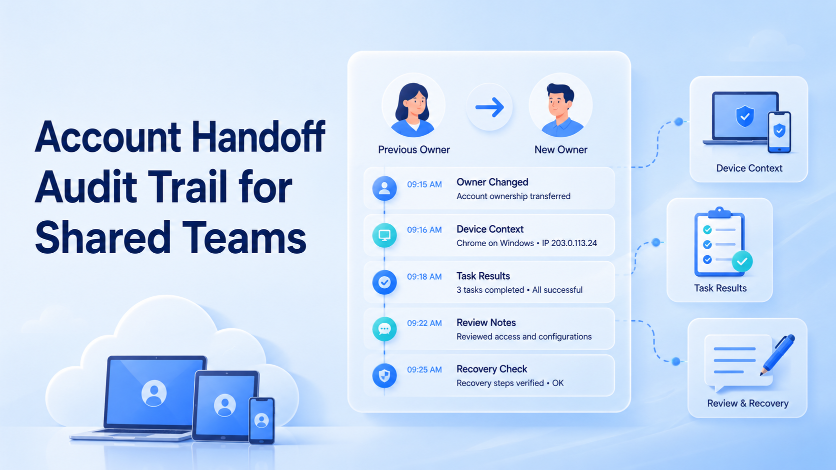 Cover illustration for account handoff
