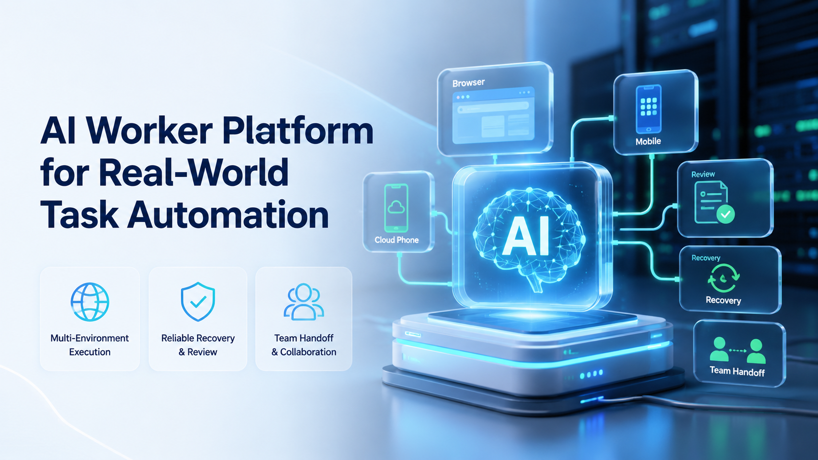 AI Worker Platform for Real-World Task Automation