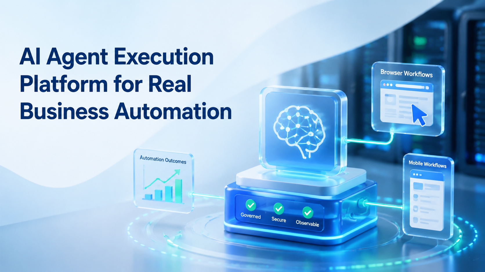Cover illustration for AI Agent Execution Platform for Real Business Automation